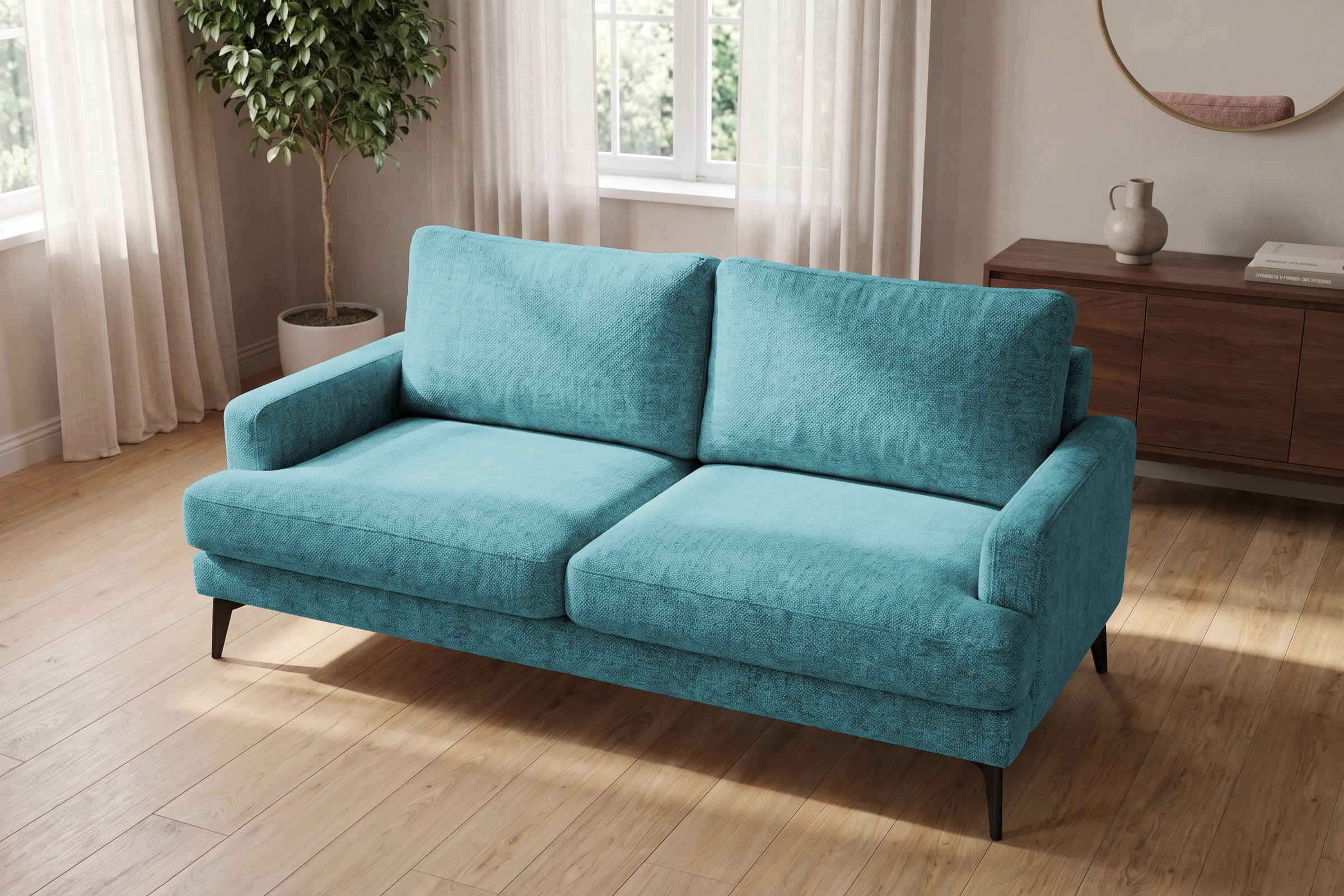 Colțar Fix AZURRO, cu ladă de depozitare, 280x90/180x85 cm - Prestigehome.ro - Colțar - Prestige #color_Turcoaz-Mystery