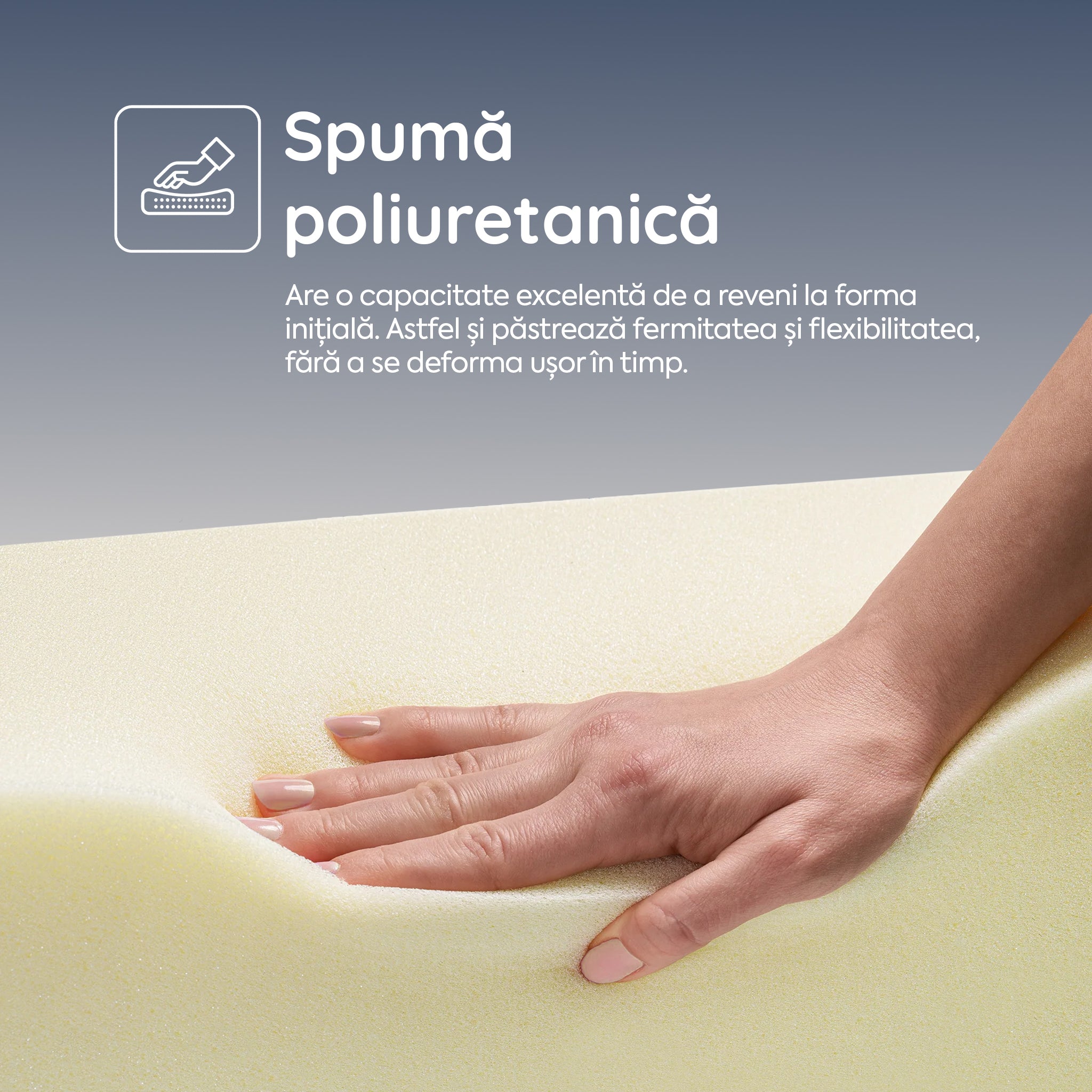  Saltea HYBRID, 7 zone de confort, Arcuri Individuale, husă antibacteriană, superortopedică, Grosime 24 cm - Prestige Home 