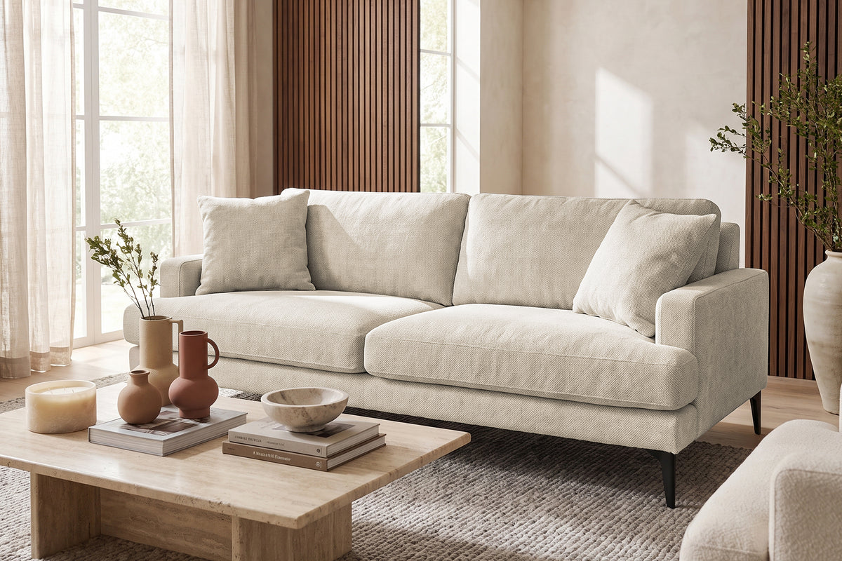 Colțar Fix AZURRO, cu ladă de depozitare, 280x90/180x85 cm - Prestigehome.ro - Colțar - Prestige #color_Crem-Mystery