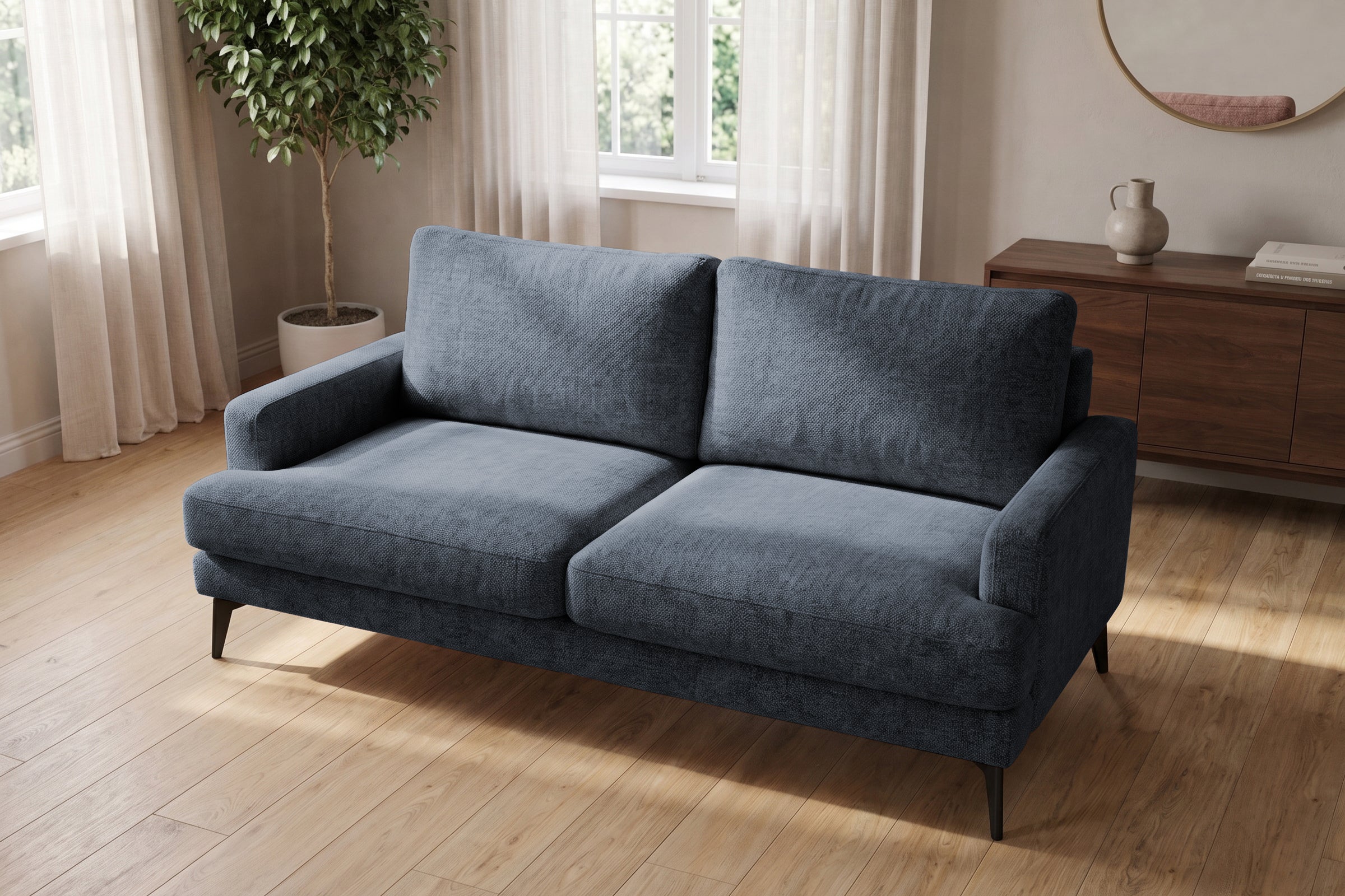 Colțar Fix AZURRO, cu ladă de depozitare, 280x90/180x85 cm - Prestigehome.ro - Colțar - Prestige #color_Albastru-Mystery