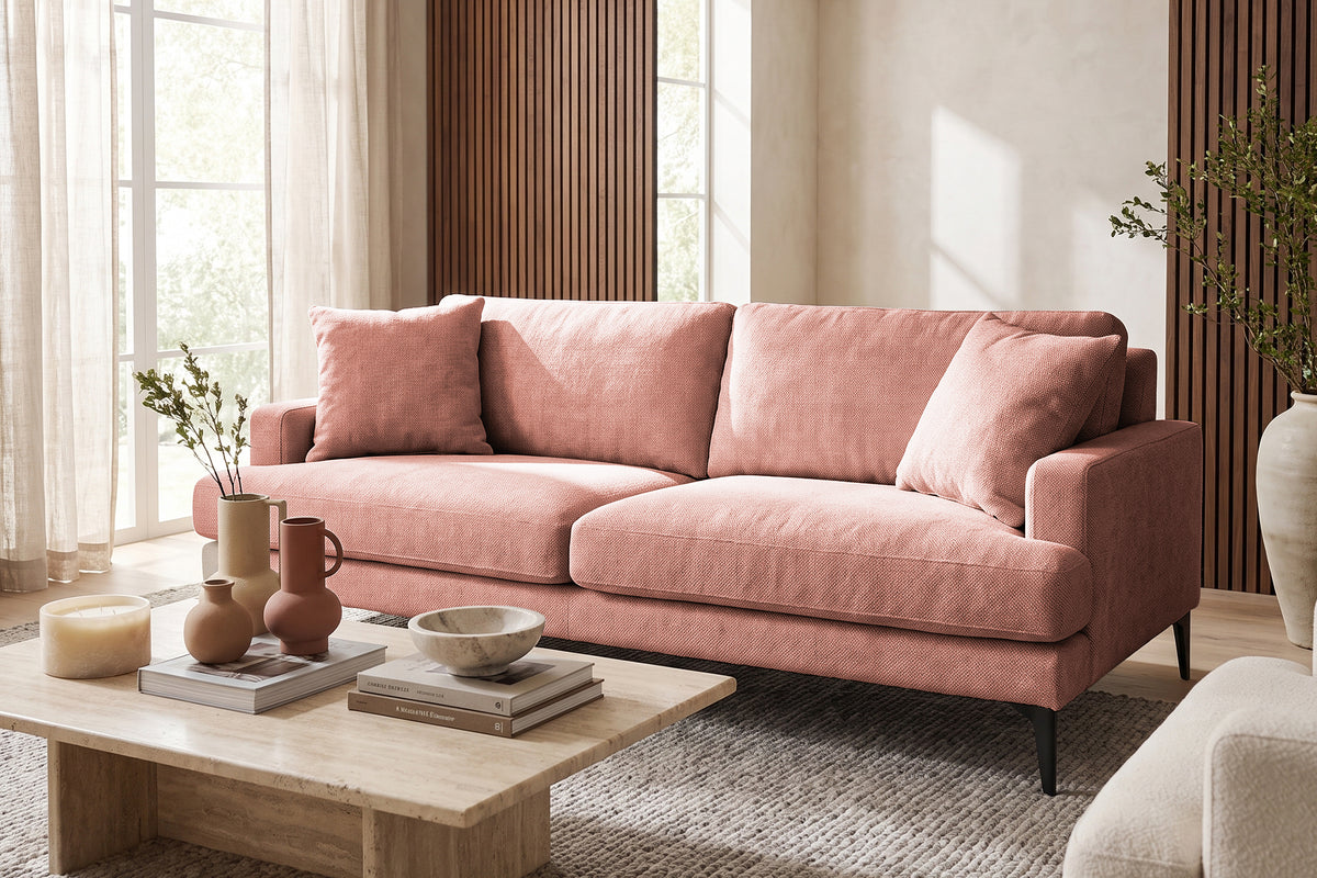 Colțar Fix AZURRO, cu ladă de depozitare, 280x90/180x85 cm - Prestigehome.ro - Colțar - Prestige #color_Roz-Mystery
