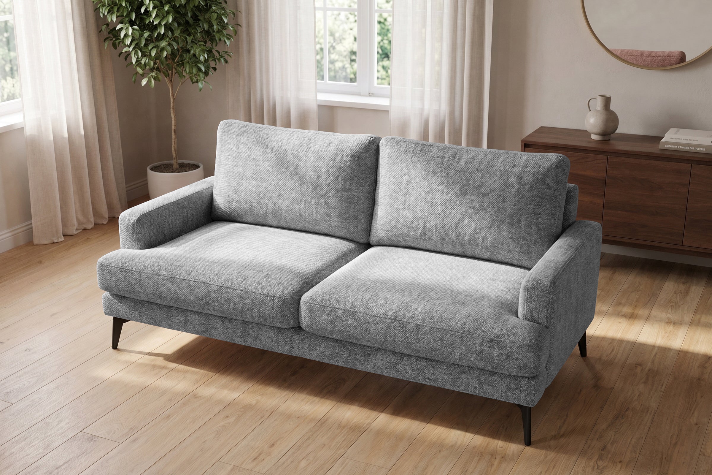 Colțar Fix AZURRO, cu ladă de depozitare, 280x90/180x85 cm - Prestigehome.ro - Colțar - Prestige #color_Gri-Argintiu-Mystery