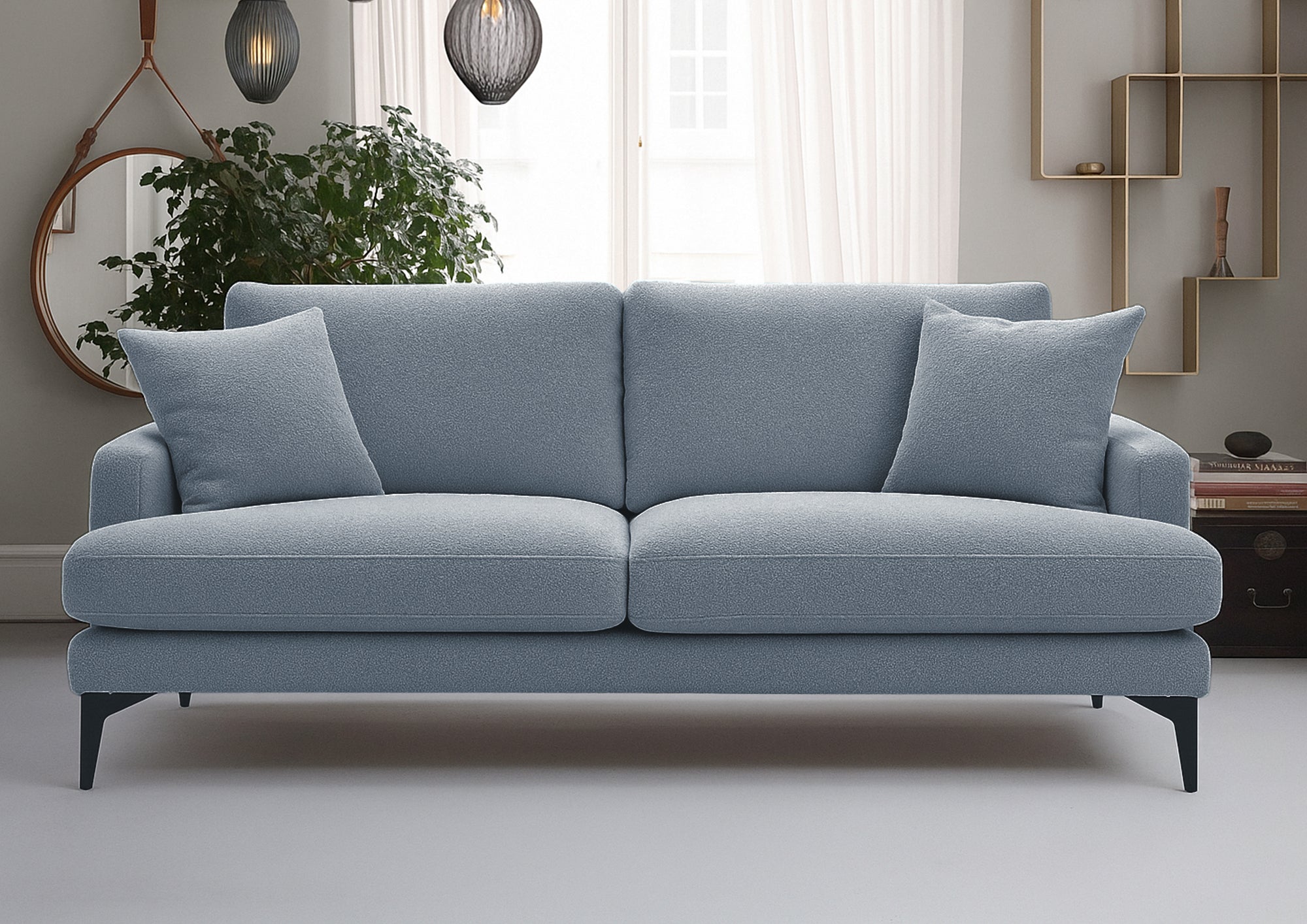 Colțar Fix AZURRO, cu ladă de depozitare, 280x90/180x85 cm - Prestigehome.ro - Colțar - Prestige #color_Albastru-Mystery