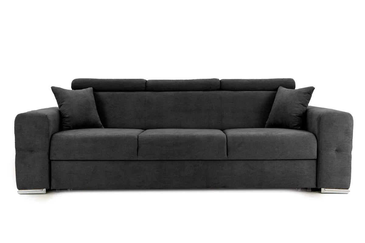 Canapea Extensibila 3 locuri BELLAGIO, cu tetiere reglabile, 242x95x99 cm