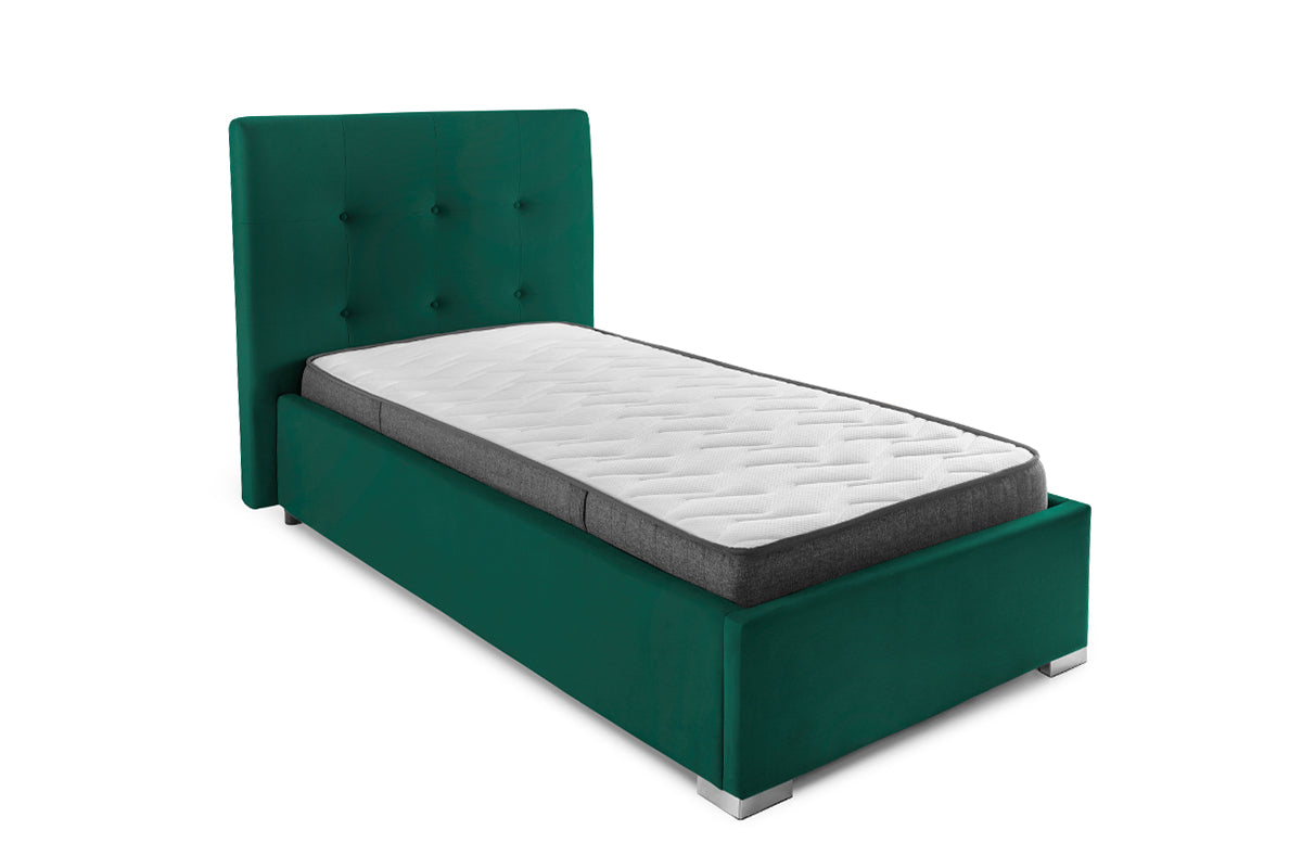 Pat Tapițat Lille, cu somieră rabatabilă și ladă de depozitare