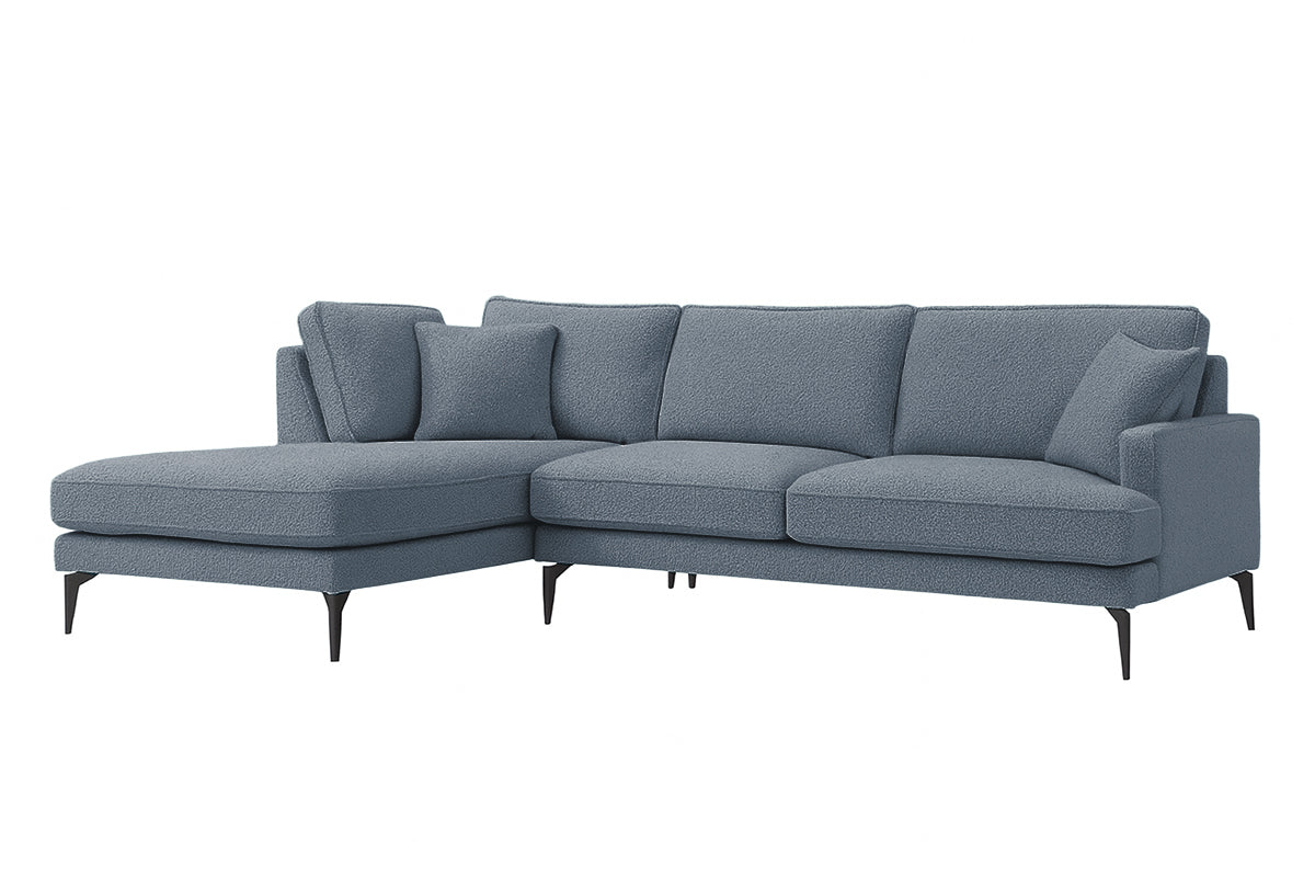 Colțar Fix AZURRO, cu ladă de depozitare, 280x90/180x85 cm - Prestigehome.ro - Colțar - Prestige #color_Albastru-Mystery