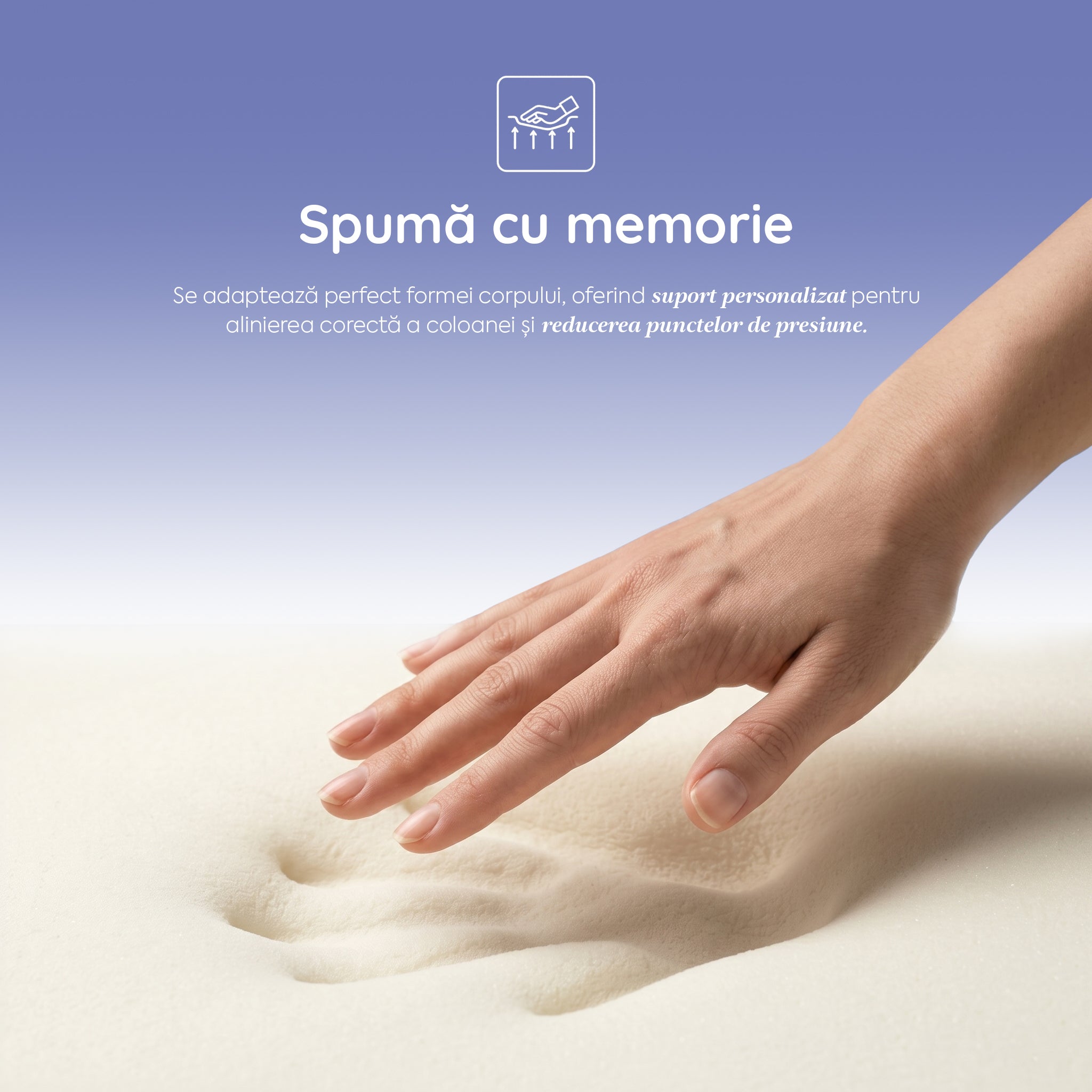 Saltea Ideal Sleep DREAM MEMORY, Arcuri Bonell, spumă poliuretanică fermă, spumă cu memorie, superortopedică, Grosime 26 cm