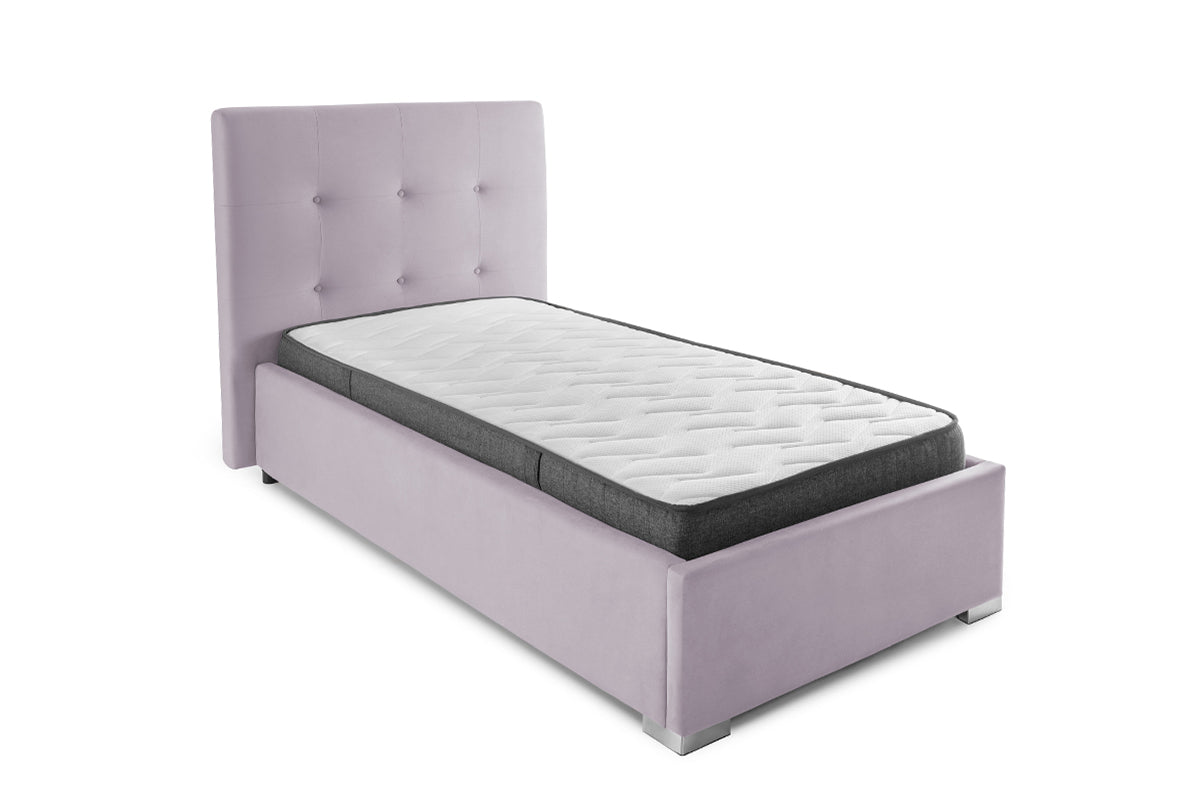 Pat Tapițat Lille, cu somieră rabatabilă și ladă de depozitare