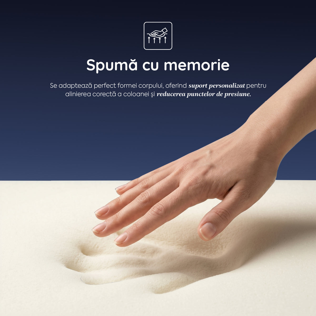 Pachet Saltea 90x200 Memory Single