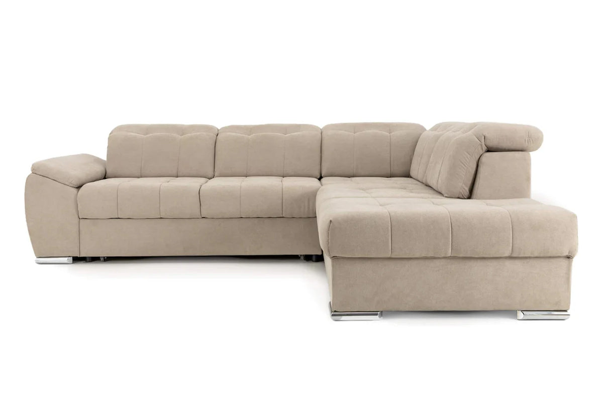 Colțar Extensibil ENZO, cu tetiere, variante stânga/dreapta, 255x220x100 cm