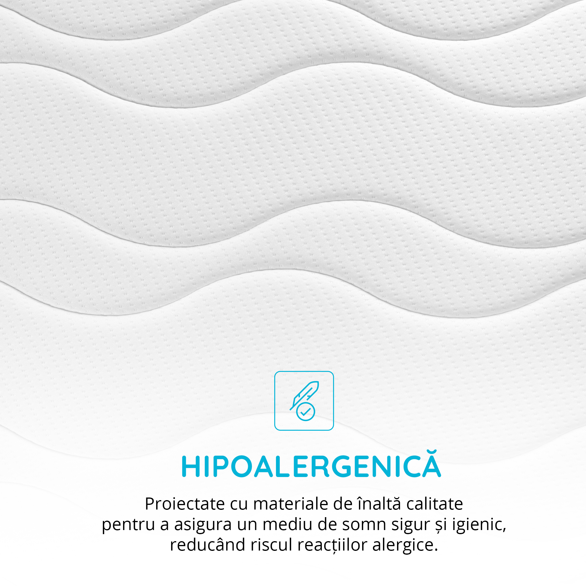 Saltea Ideal Sleep COOL MEMORY GEL POCKET 5 Zone, Arcuri individuale, spumă poliuretanica elastică, spumă cu memorie cu gel de răcire, husă CoolActive, superortopedică, Grosime 30 cm