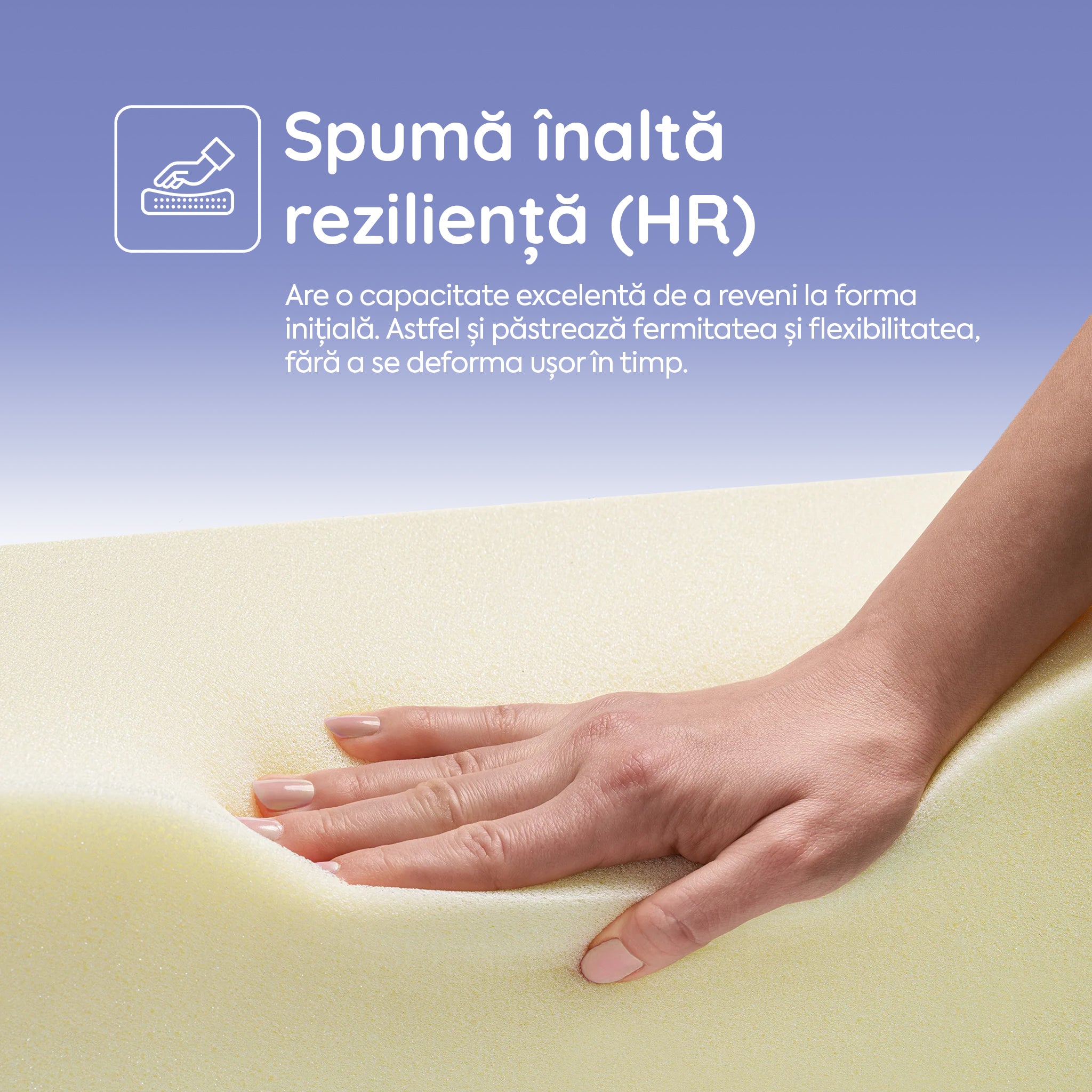 Saltea Ideal Sleep DREAM MEMORY, Arcuri Bonell, spumă poliuretanică fermă, spumă cu memorie, superortopedică, Grosime 26 cm