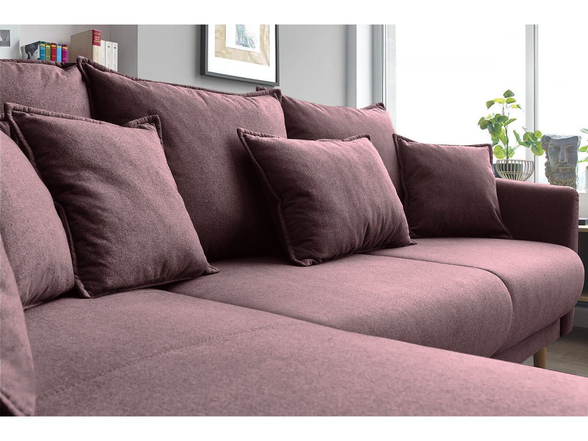Colțar Extensibil JULIET, cu ladă de depozitare, variante stânga/dreapta, 240x166x95 cm - Prestigehome.ro - Canapea - Prestige #color_Violet-Loft