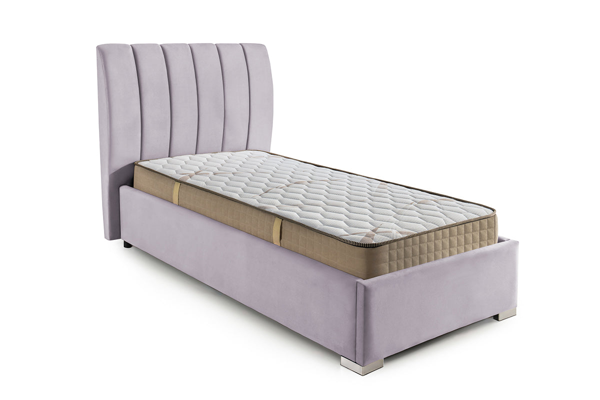 Pat Tapițat Santiago, cu somieră rabatabilă și ladă de depozitare