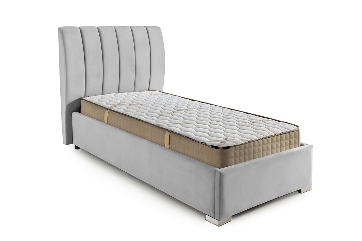 Pat Tapițat Santiago, cu somieră rabatabilă și ladă de depozitare