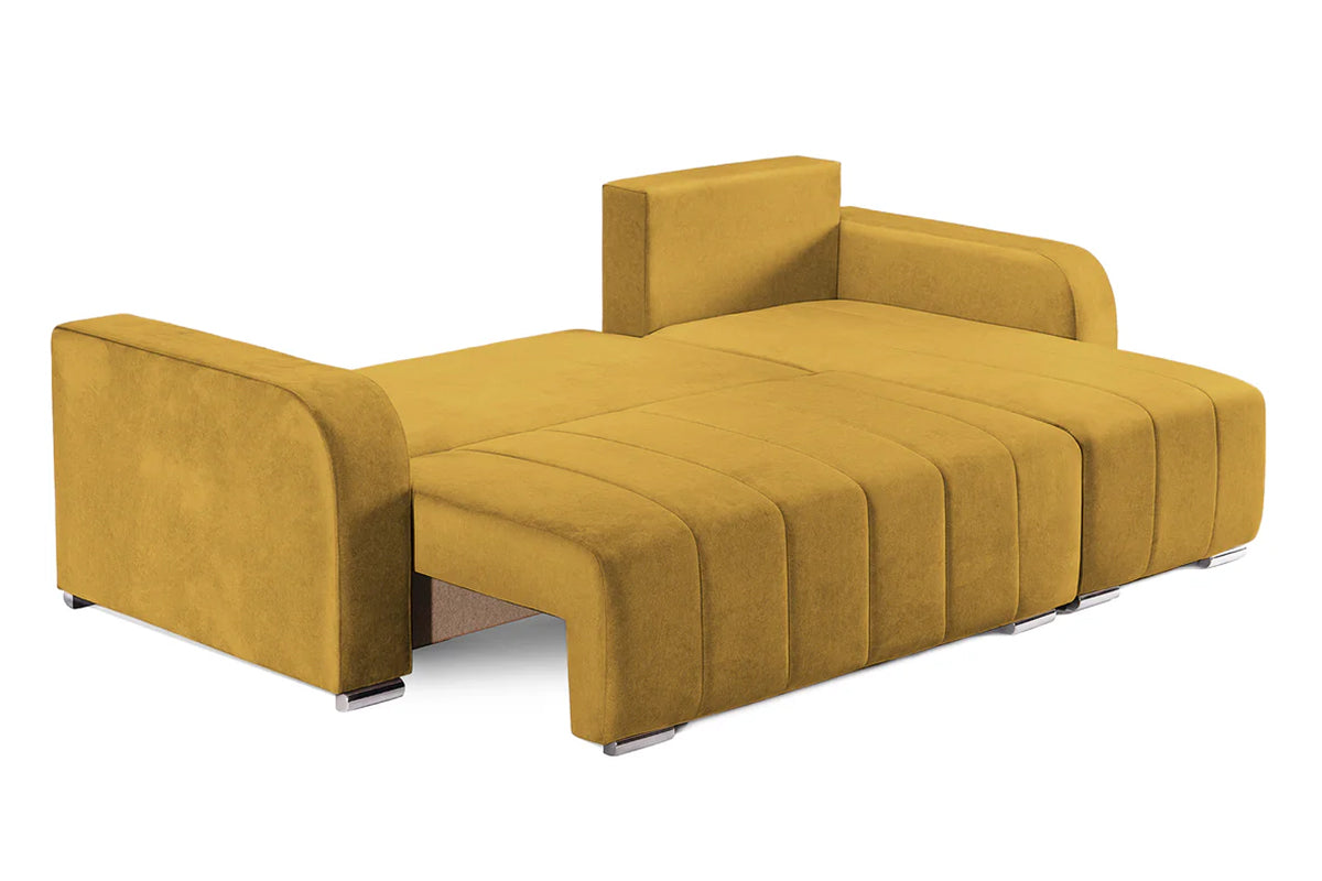 Colțar Extensibil DIEGO, cu lada depozitare, sezlong interschimbabil, 230x190x93cm, Prestigehome.ro, #color_Galben-Olive-Whisper