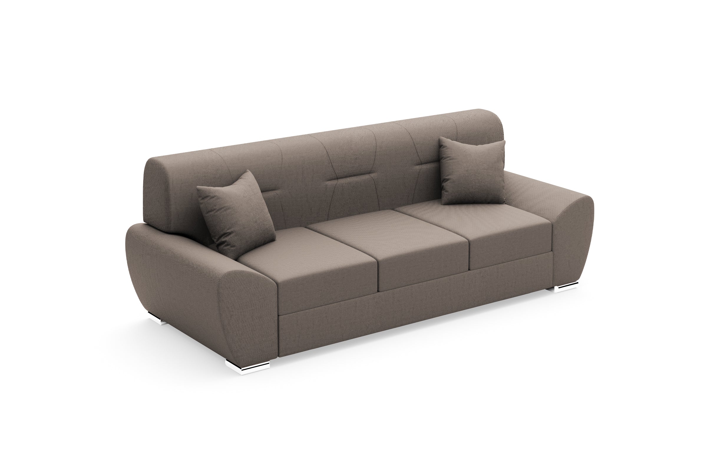 Canapea Extensibilă 3 locuri ASTORIA, 241x96x86 cm, grej - Outlet