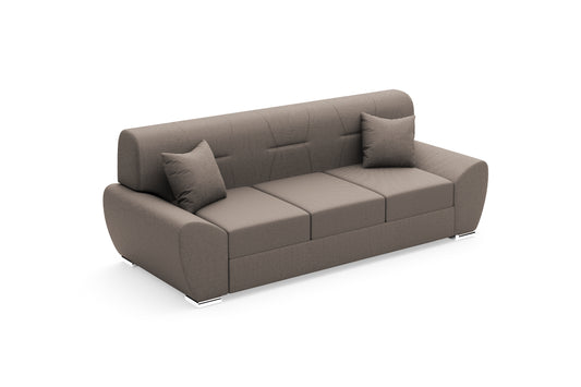 Canapea Extensibilă 3 locuri ASTORIA, 241x96x86 cm, grej deschis