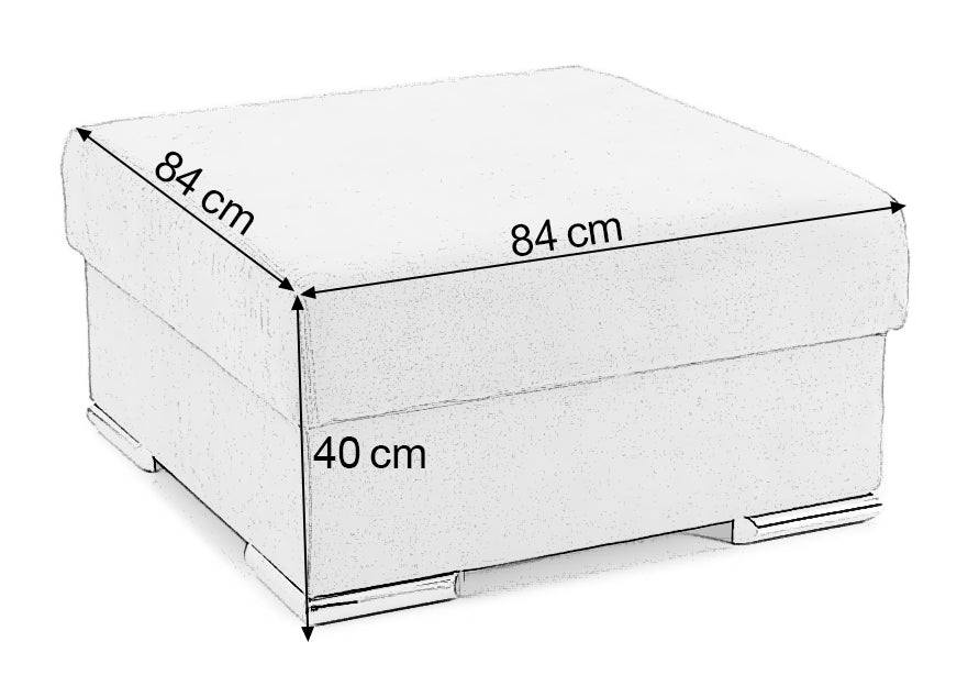Taburet BELLAGIO, 84x84x40 cm
