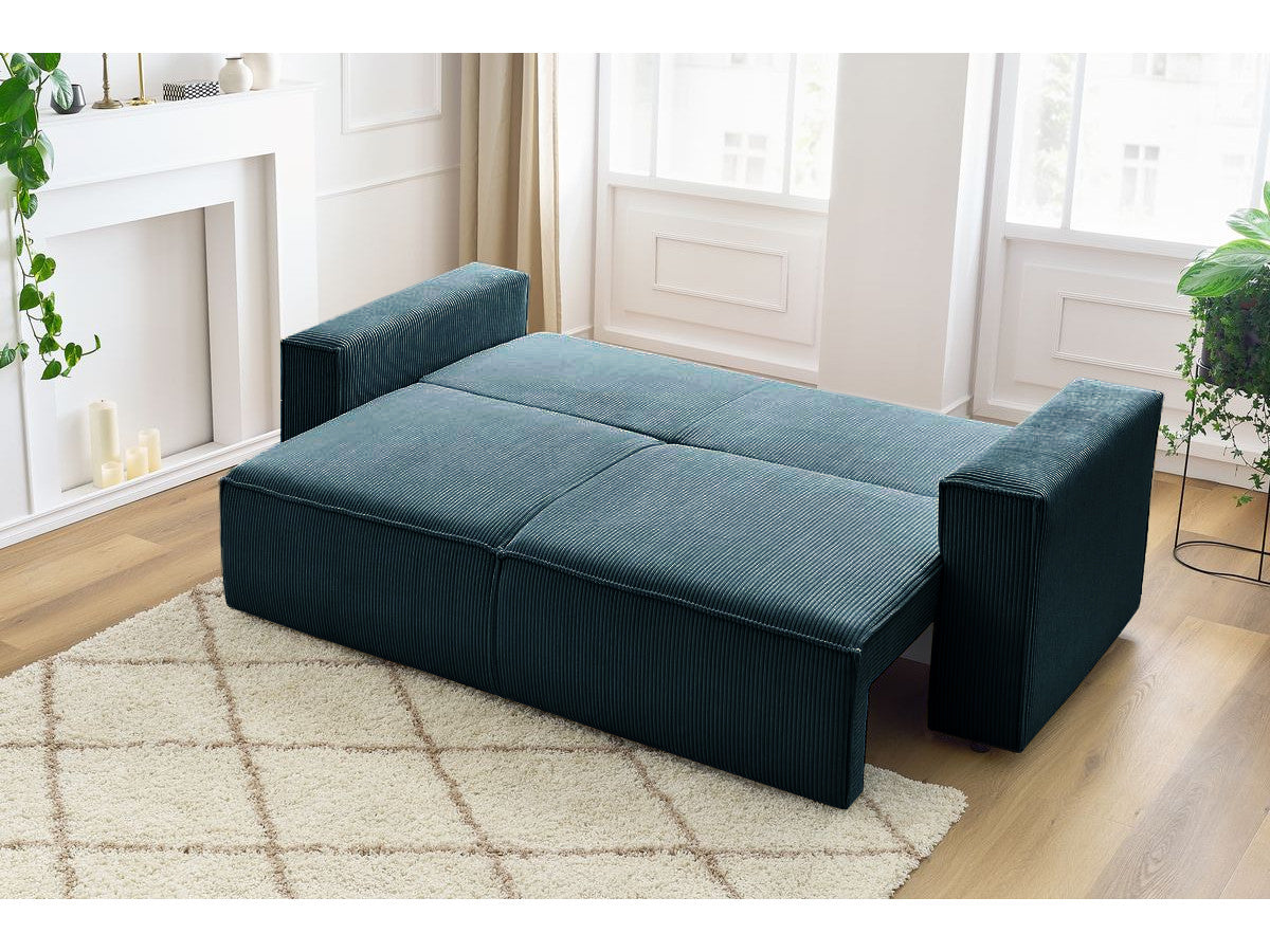Canapea Extensibila 3 locuri Cloud, cu lada de depozitare, 240x87x85 cm - Prestigehome.ro - Canapea - Prestige - #color_Albastru-Fjord