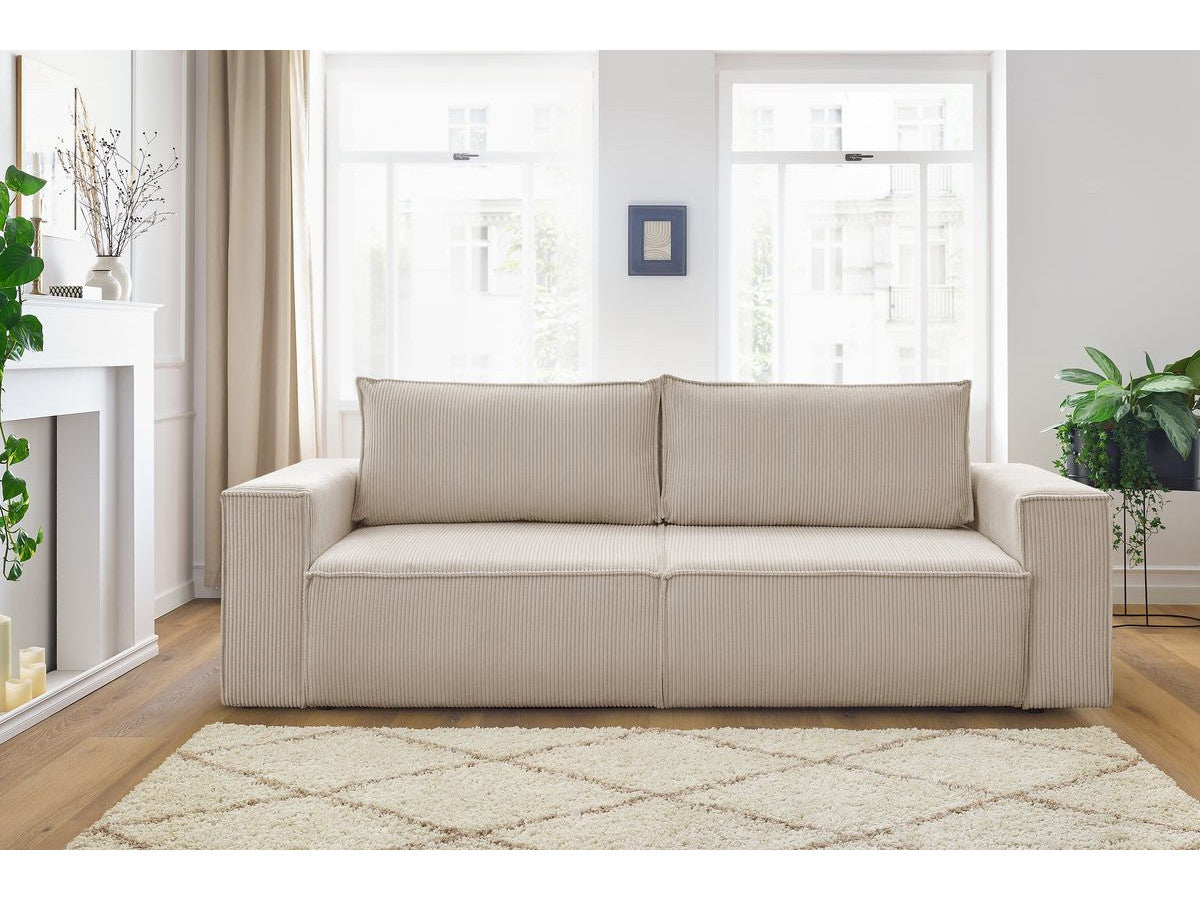 Canapea Extensibila 3 locuri Cloud, cu lada de depozitare, 240x87x85 cm - Prestigehome.ro - Canapea - Prestige - #color_Bej-Fjord