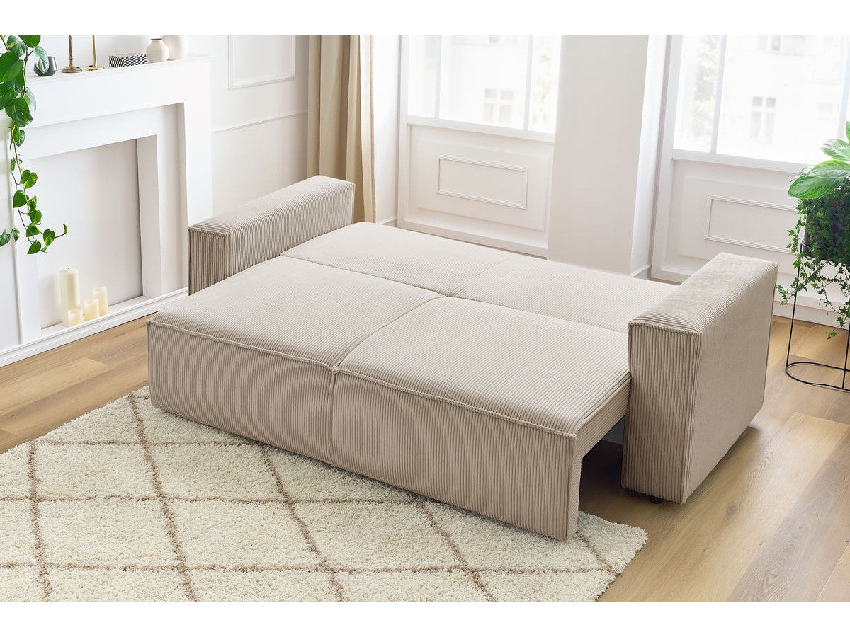 Canapea Extensibila 3 locuri Cloud, cu lada de depozitare, 240x87x85 cm - Prestigehome.ro - Canapea - Prestige - #color_Bej-Fjord