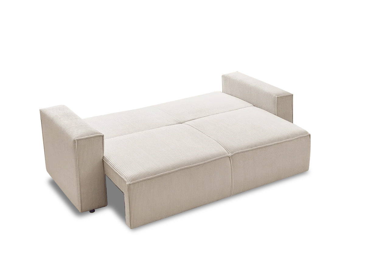Canapea Extensibila 3 locuri Cloud, cu lada de depozitare, 240x87x85 cm - Prestigehome.ro - Canapea - Prestige - #color_Bej-Fjord
