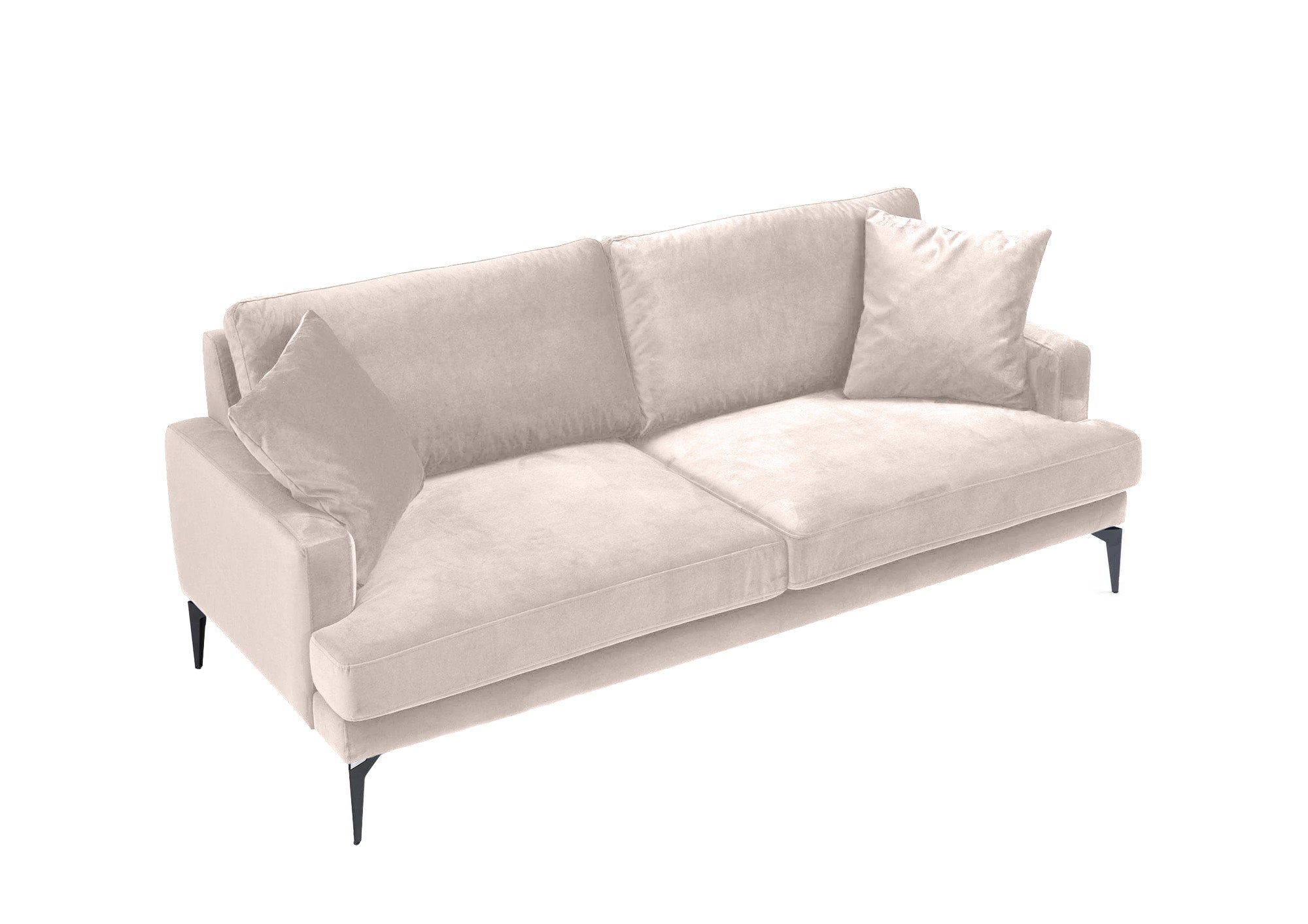 Canapea Fixă AZURRO, 2 locuri, 175x90x85 cm - Prestigehome.ro - Canapea - Prestige #color_Velutto-Bej