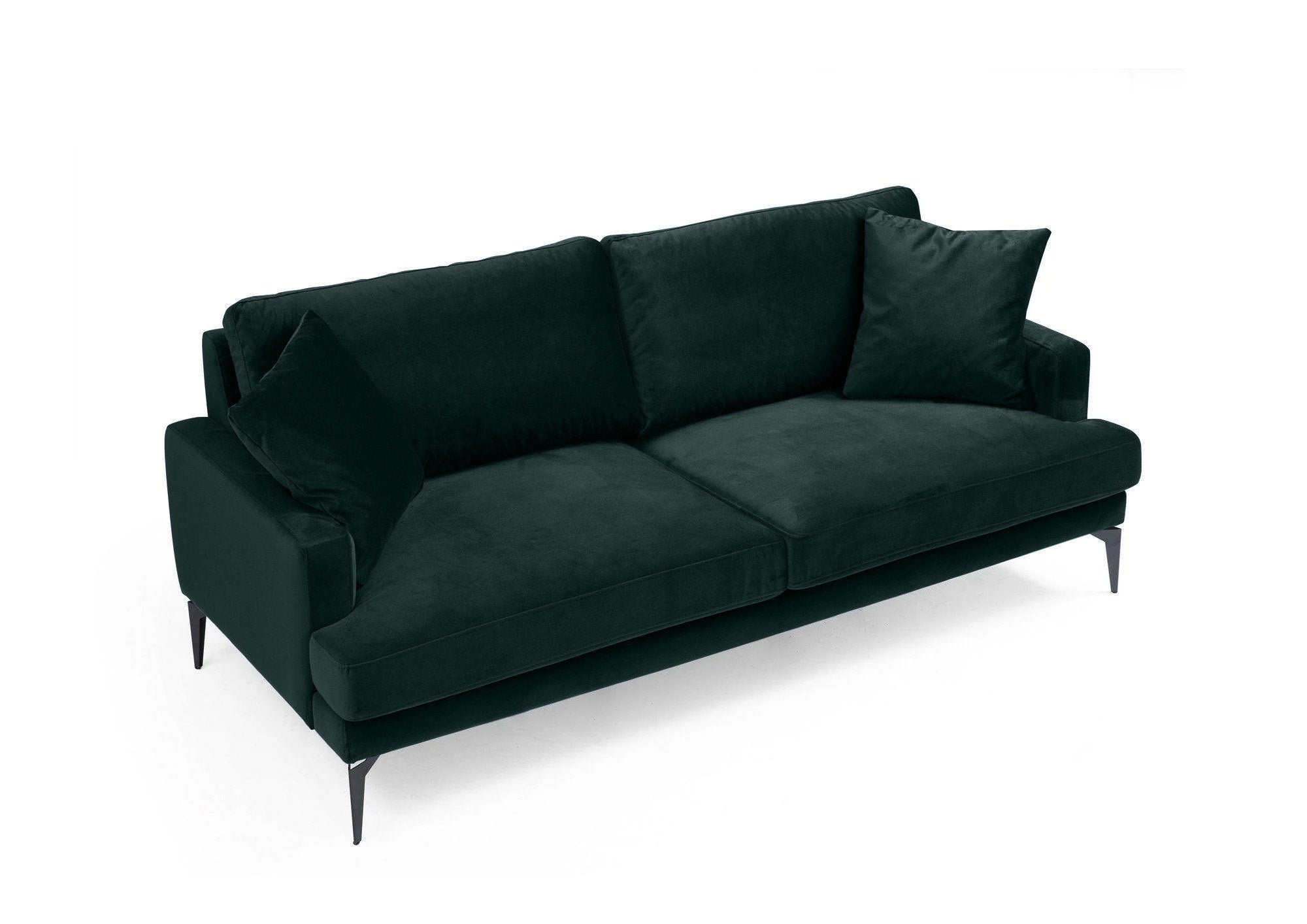 Canapea Fixă AZURRO, 2 locuri, 175x90x85 cm - Prestigehome.ro - Canapea - Prestige #color_Velutto-Verde