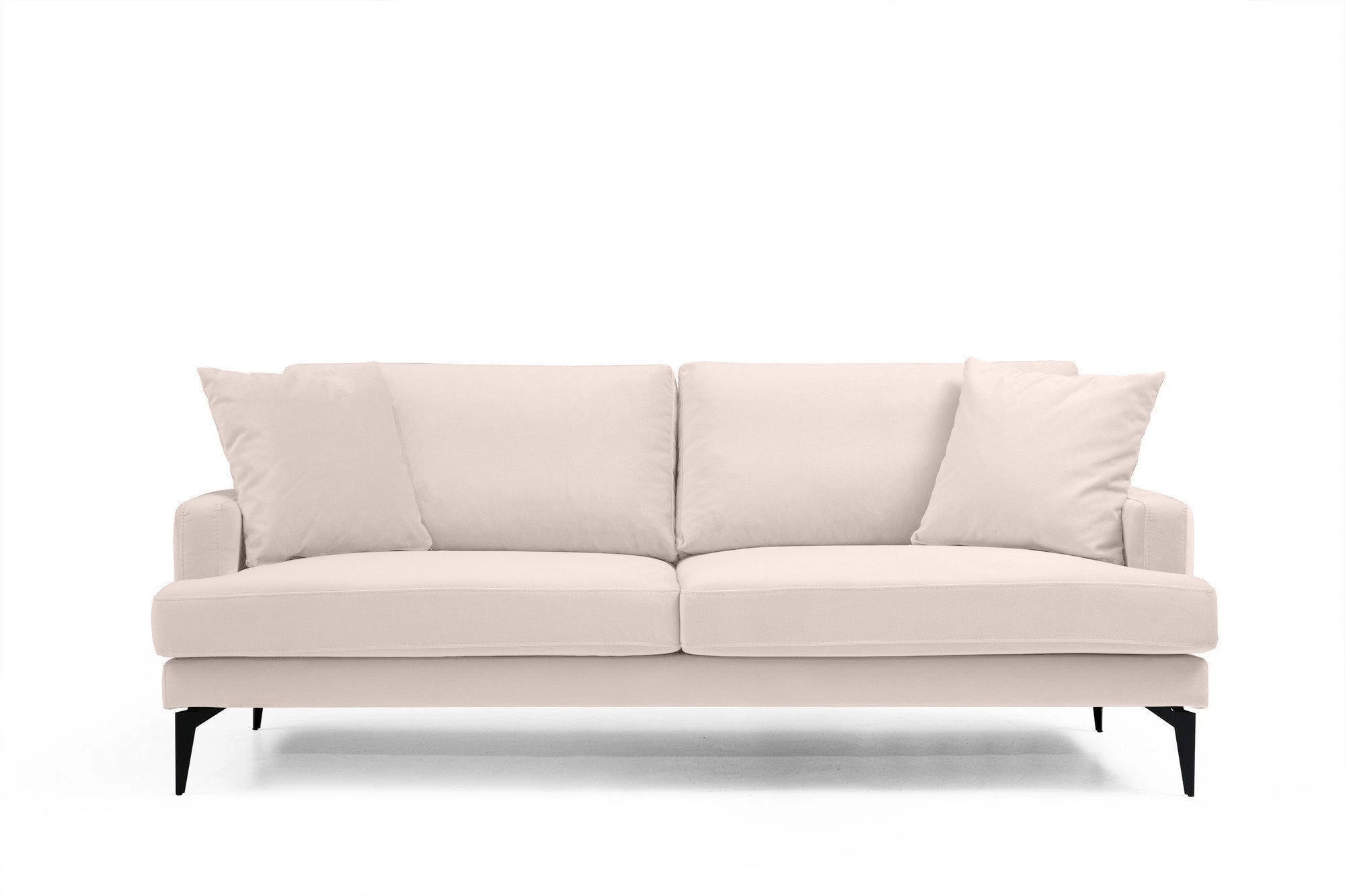 Canapea Fixă AZURRO, 3 locuri, 205x90x85 cm - Prestigehome.ro - Canapea - Prestige #color_Velutto-Bej