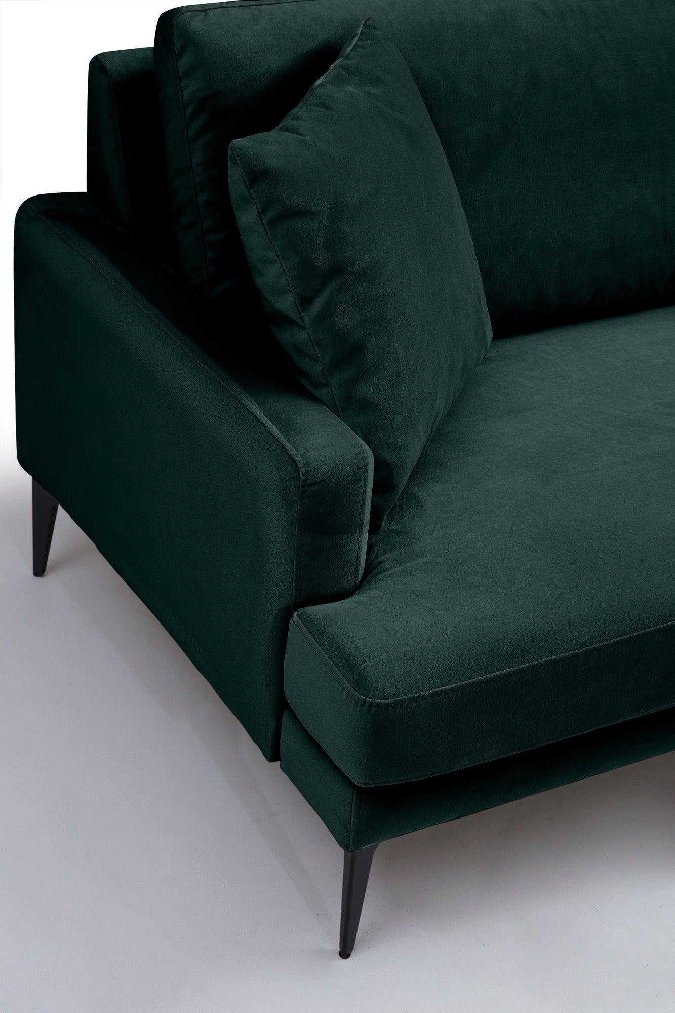 Canapea Fixă AZURRO, 3 locuri, 205x90x85 cm - Prestigehome.ro - Canapea - Prestige #color_Velutto-Verde