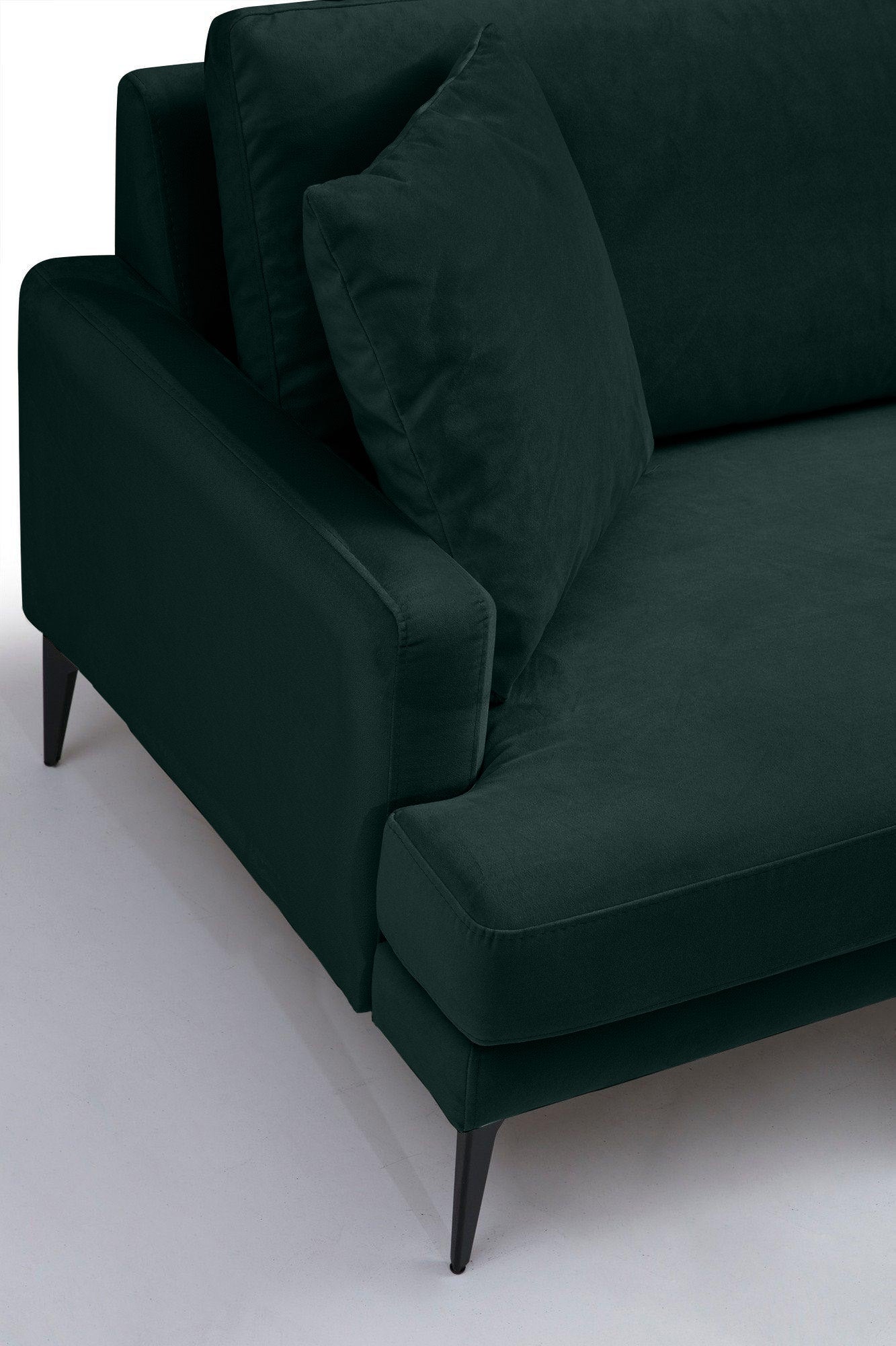 Canapea Fixă AZURRO, 2 locuri, 175x90x85 cm - Prestigehome.ro - Canapea - Prestige #color_Velutto-Verde