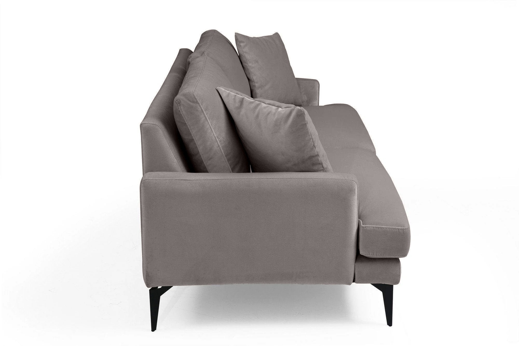 Canapea Fixă AZURRO, 2 locuri, 175x90x85 cm - Prestigehome.ro - Canapea - Prestige #color_Velutto-Gri