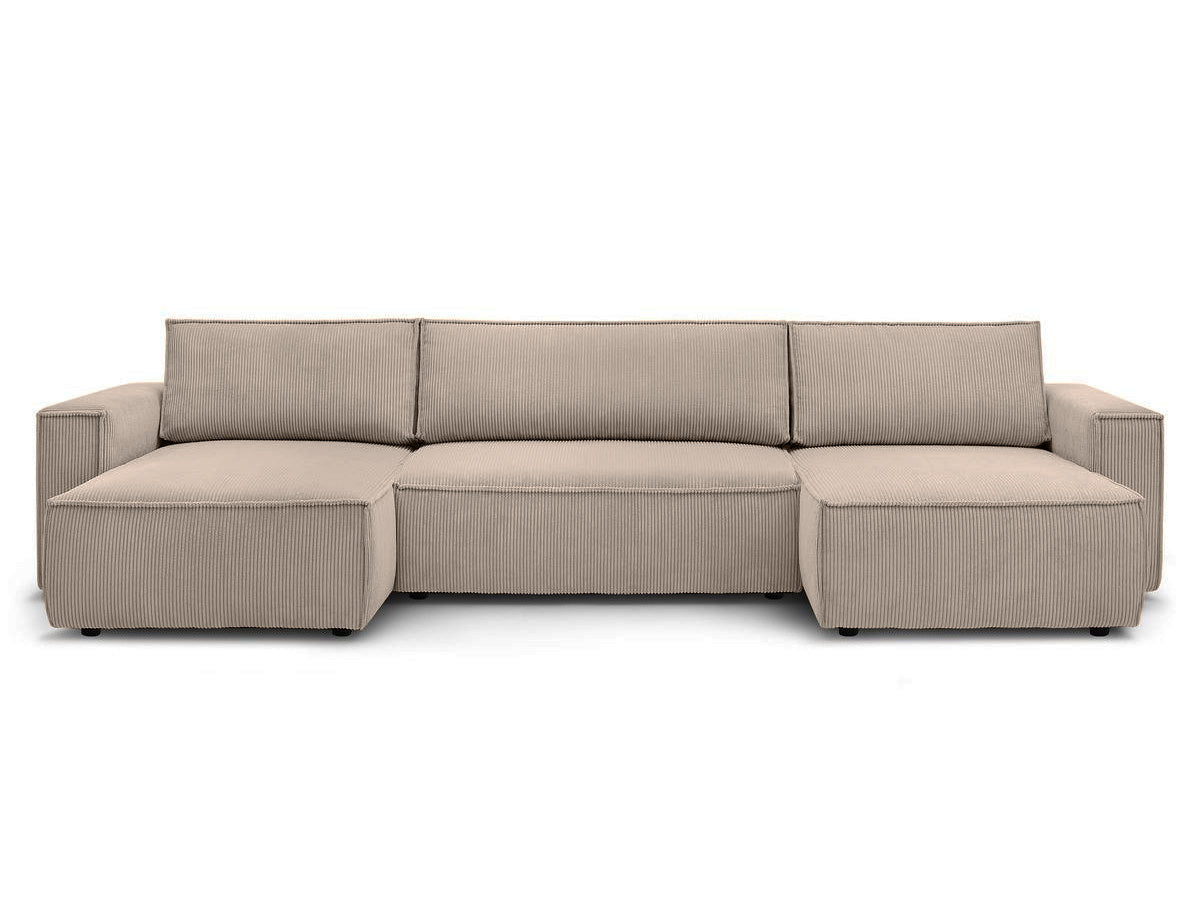 Colțar in formă de U Extensibil CLOUD, cu ladă de depozitare, 384x148x88cm - Prestigehome.ro - Coltar - Prestige - #color_Bej-Fjord