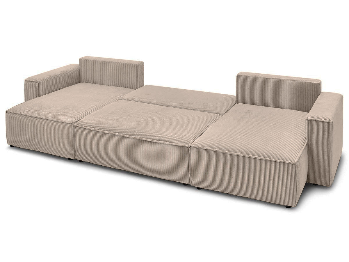 Colțar in formă de U Extensibil CLOUD, cu ladă de depozitare, 384x148x88cm - Prestigehome.ro - Coltar - Prestige - #color_Bej-Fjord