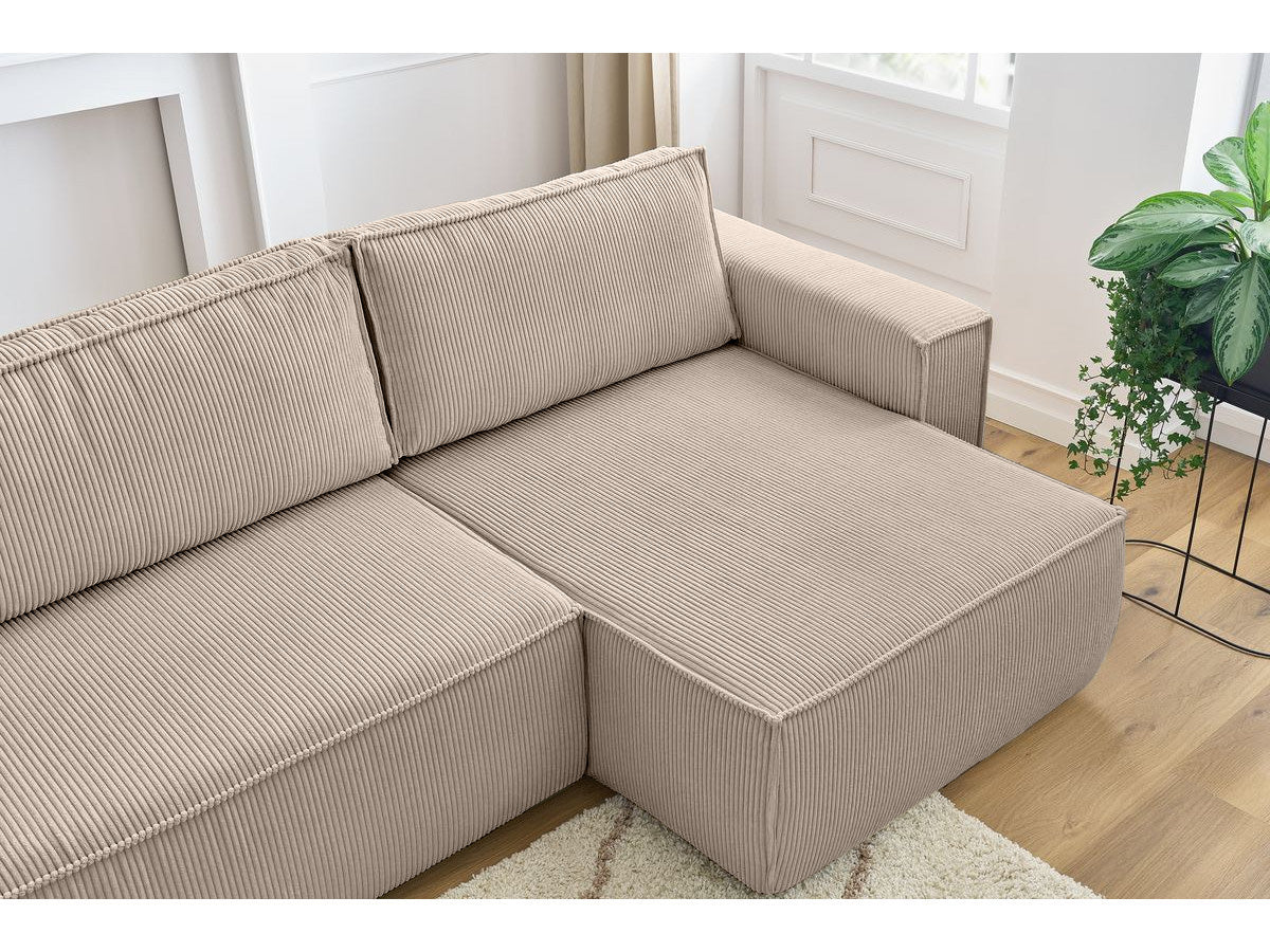 Colțar in formă de U Extensibil CLOUD, cu ladă de depozitare, 384x148x88cm - Prestigehome.ro - Coltar - Prestige - #color_Bej-Fjord