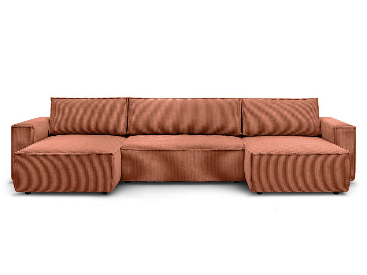 Colțar in formă de U Extensibil CLOUD, cu ladă de depozitare, 384x148x88cm - Prestigehome.ro - Coltar - Prestige - #color_Maro-Fjord