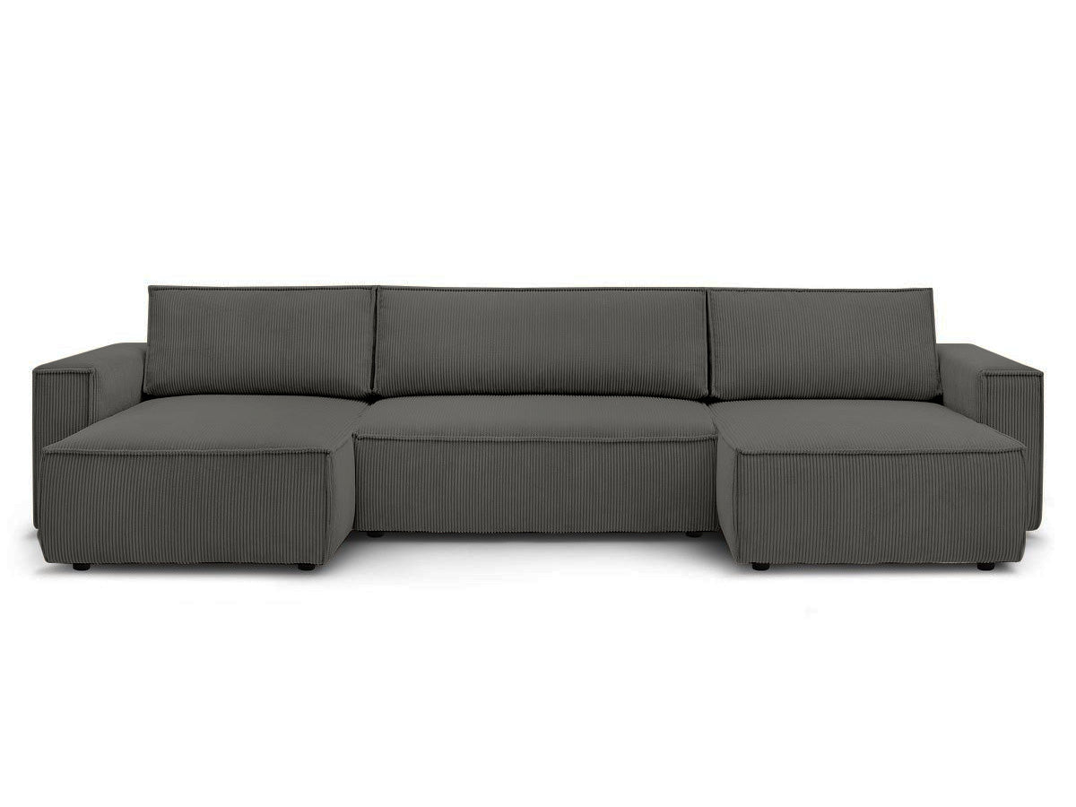Colțar in formă de U Extensibil CLOUD, cu ladă de depozitare, 384x148x88cm - Prestigehome.ro - Coltar - Prestige - #color_Antracit-Fjord