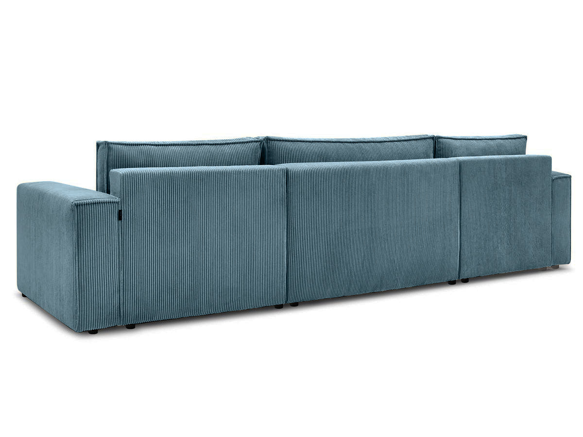 Colțar in formă de U Extensibil CLOUD, cu ladă de depozitare, 384x148x88cm - Prestigehome.ro - Coltar - Prestige - #color_Albastru-Fjord