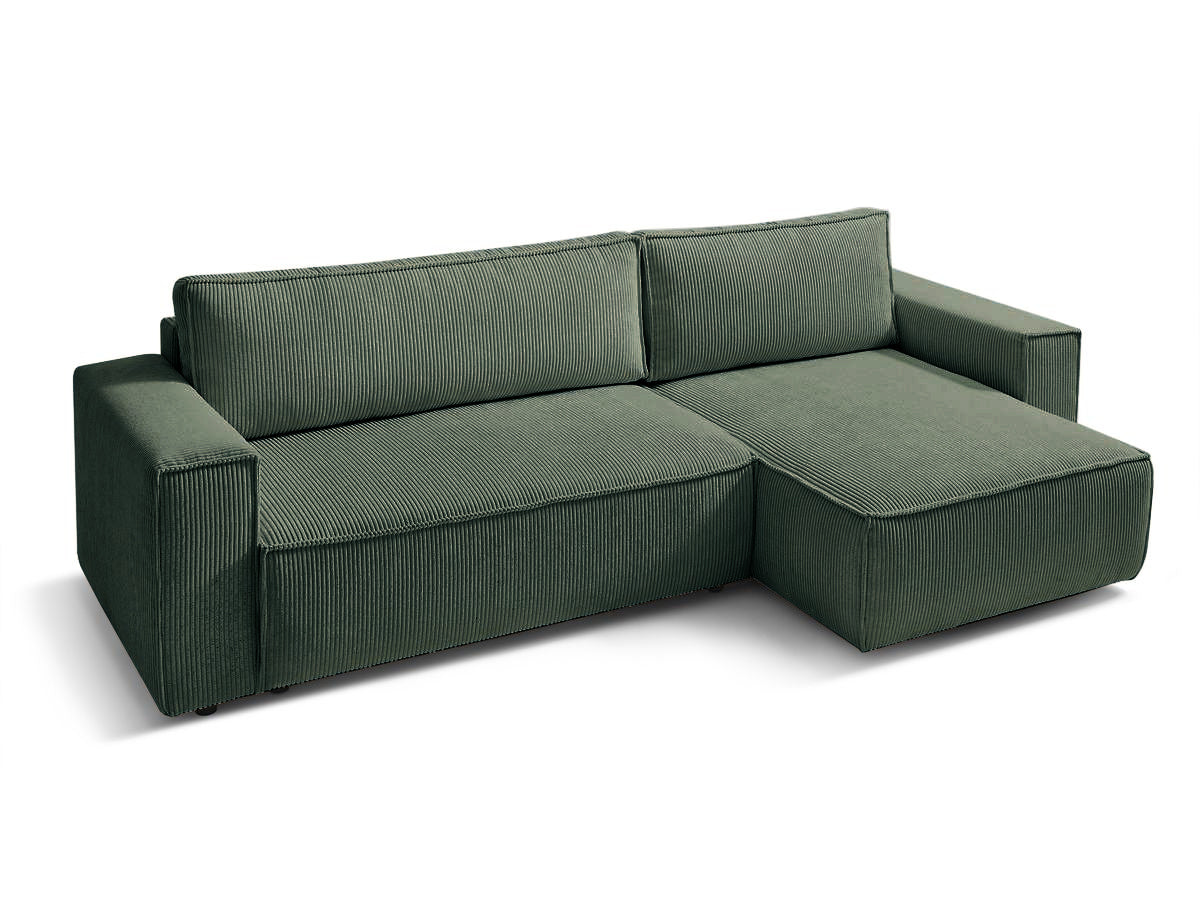 Coltar Extensibil 3 locuri Cloud, cu lada de depozitare, 275x145x85 cm - Prestigehome.ro - Coltar - Prestige - #color_Verde-Fjord