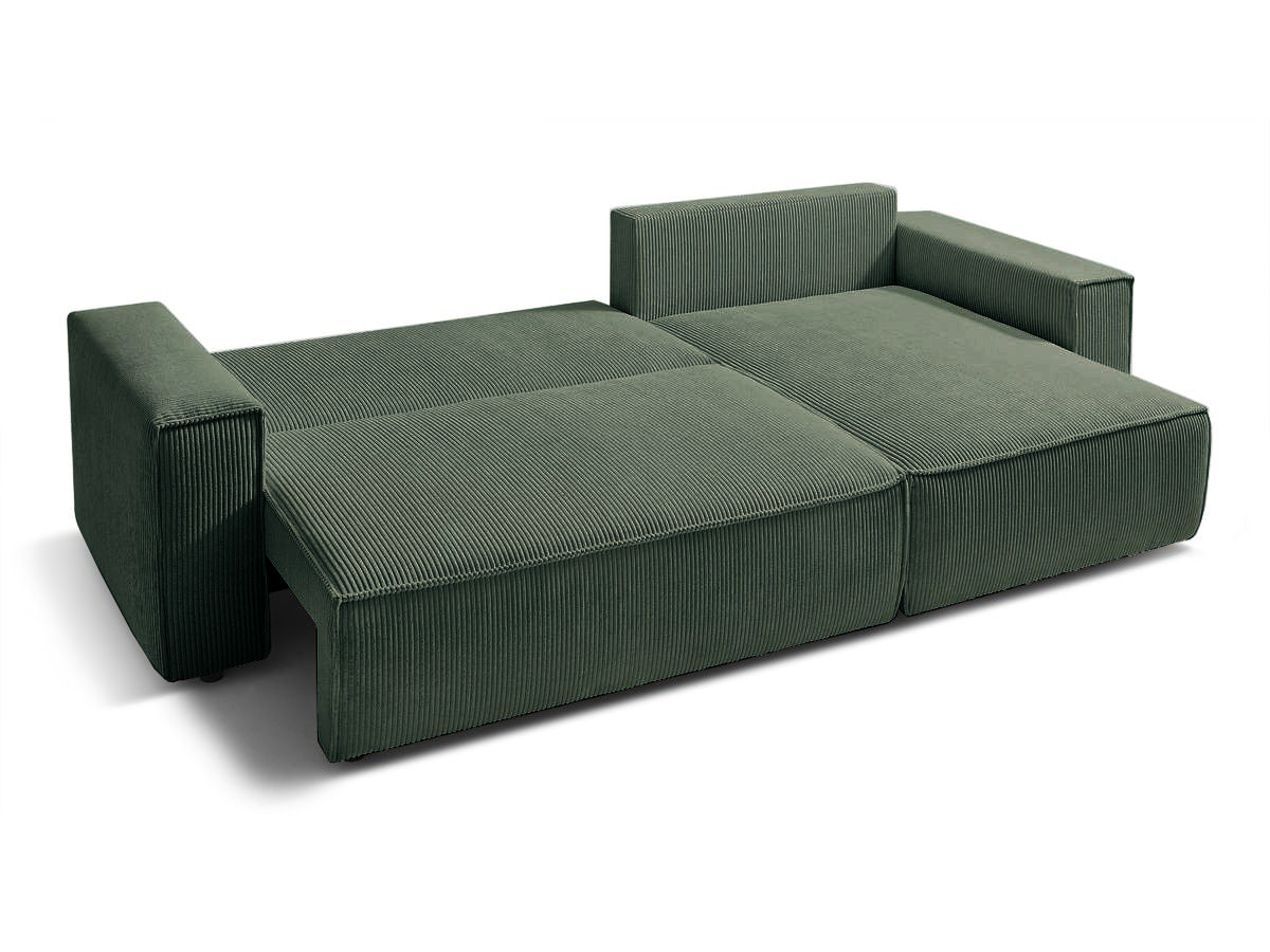 Coltar Extensibil 3 locuri Cloud, cu lada de depozitare, 275x145x85 cm - Prestigehome.ro - Coltar - Prestige - #color_Verde-Fjord