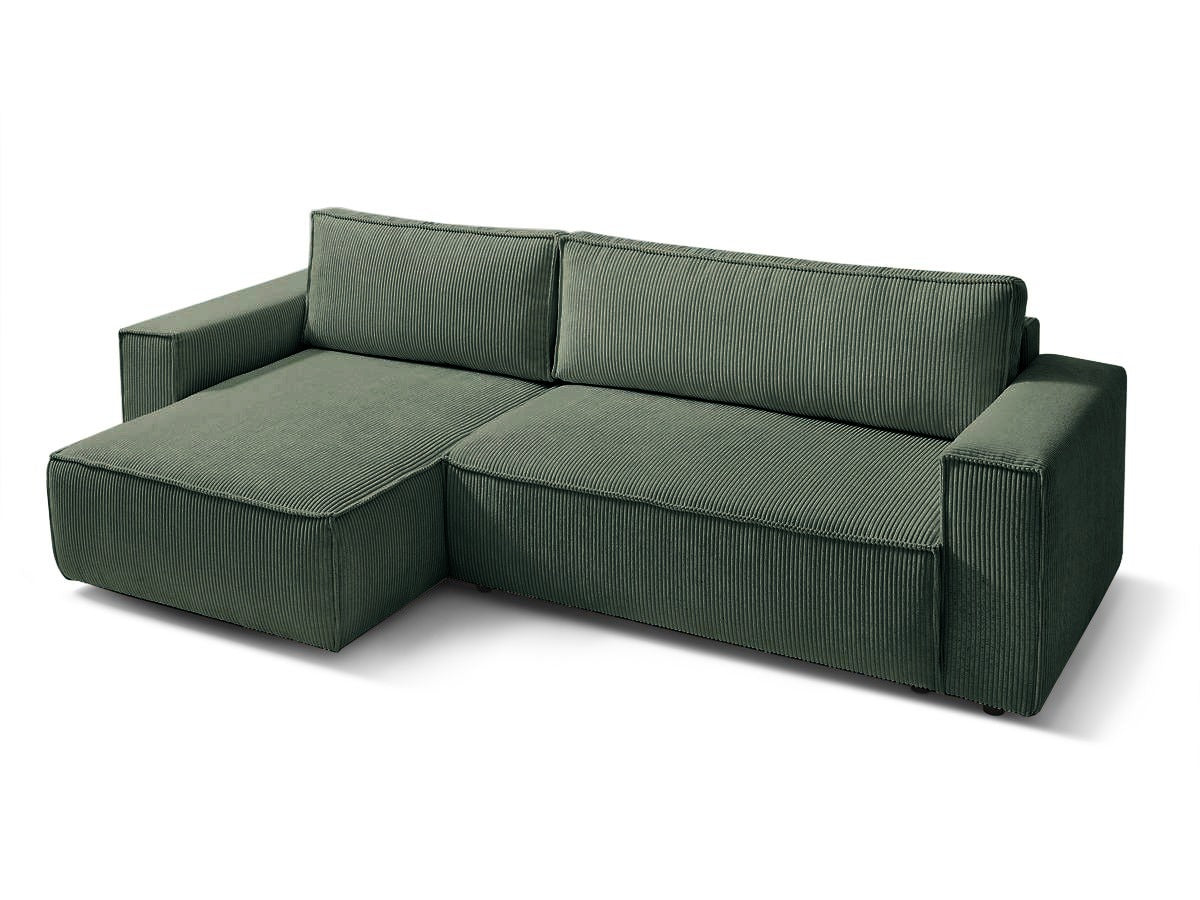 Coltar Extensibil 3 locuri Cloud, cu lada de depozitare, 275x145x85 cm - Prestigehome.ro - Coltar - Prestige - #color_Verde-Fjord