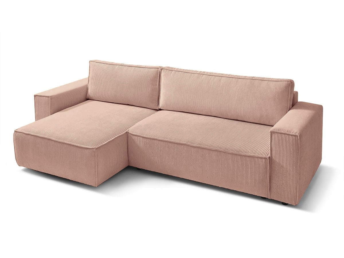 Coltar Extensibil 3 locuri Cloud, cu lada de depozitare, 275x145x85 cm - Prestigehome.ro - Coltar - Prestige - #color_Roz-Fjord