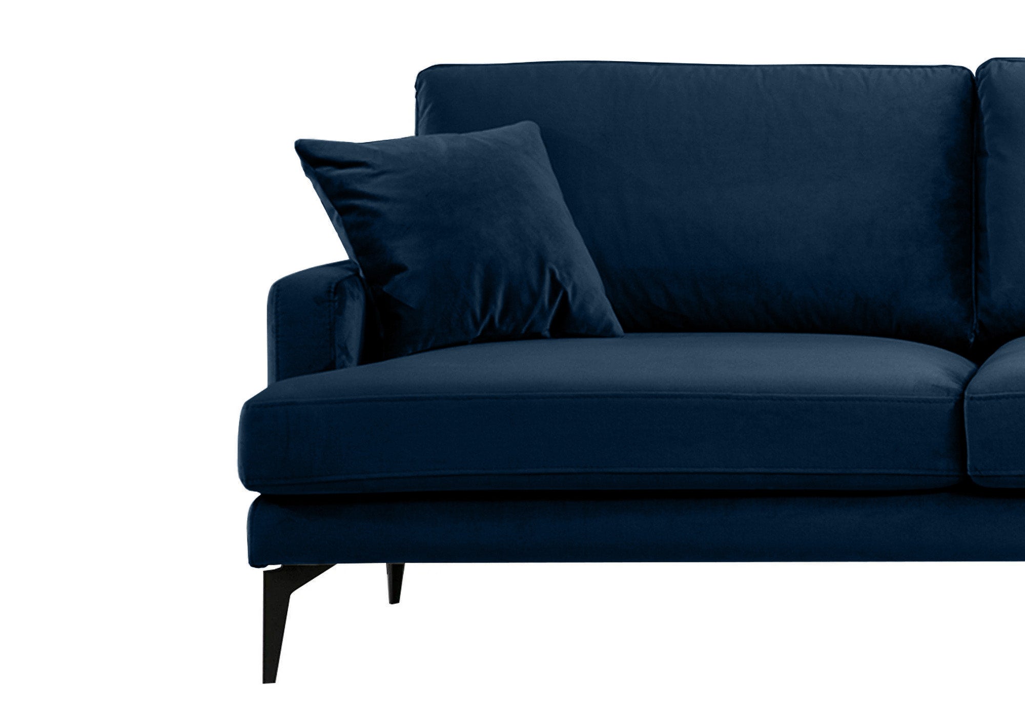 Colțar Fix AZURRO, cu ladă de depozitare, 280x90/180x85 cm - Prestigehome.ro - Colțar - Prestige #color_Velutto-Albastru