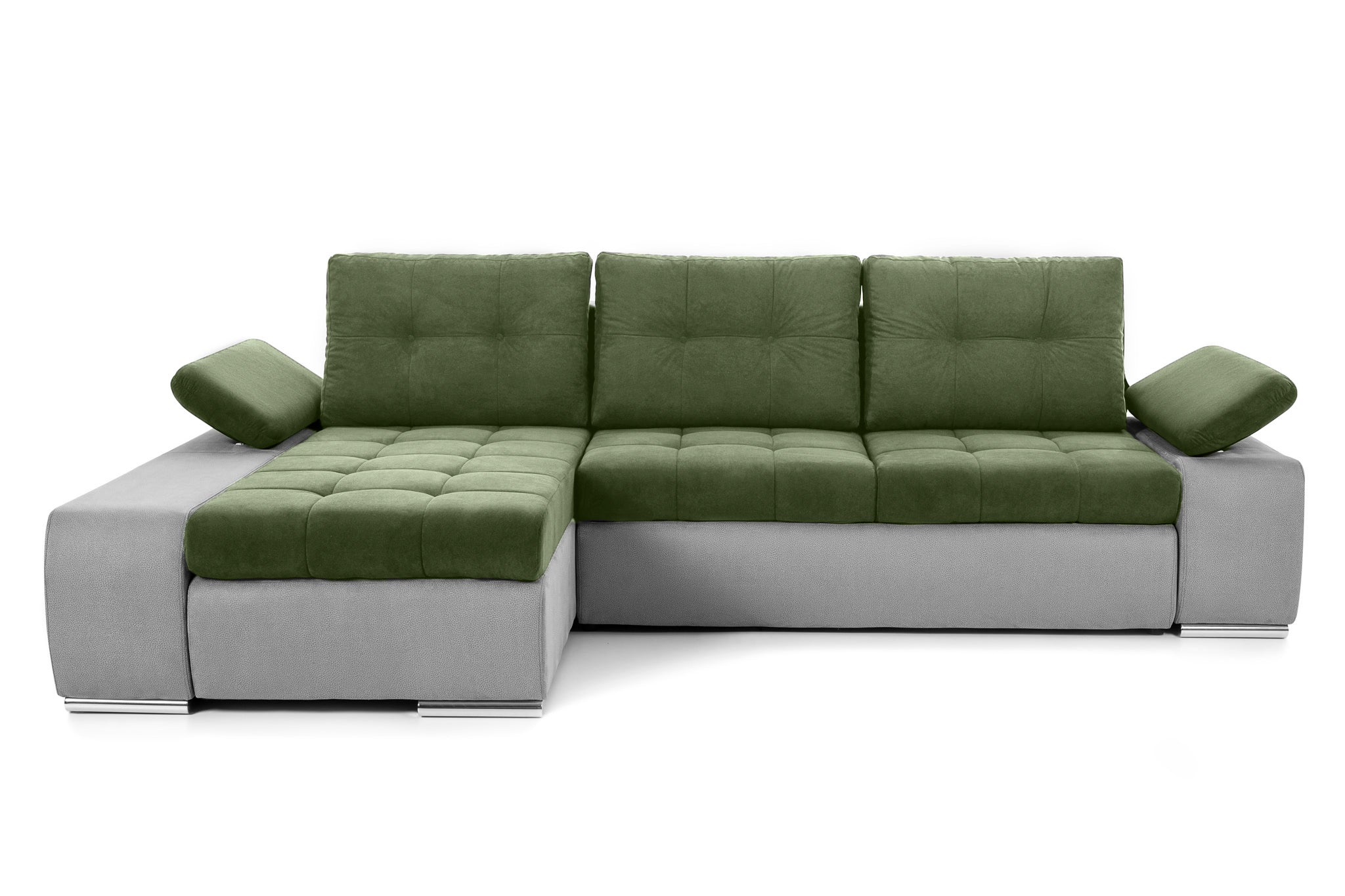 Colțar Extensibil VENETIA cu ladă de depozitare variante stânga/dreapta 290x170x80 cm Negru/Bej