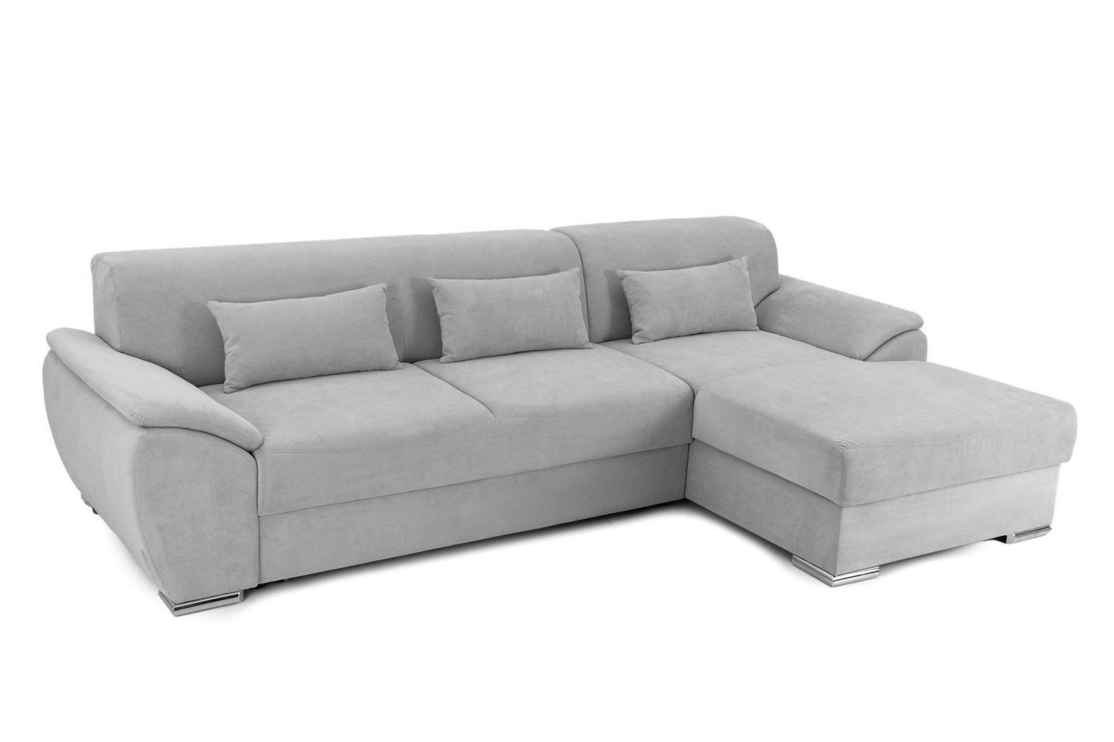Colțar Extensibil PICASSO, cu ladă de depozitare, variante stânga/dreapta 300x170x80 cm #color_Gri-Deschis-Enjoy