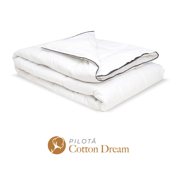 Pilotă Cotton Dream cu microfibră, husă bumbac, 200x200 cm-Pilotă-Prestige Home-Prestige Home