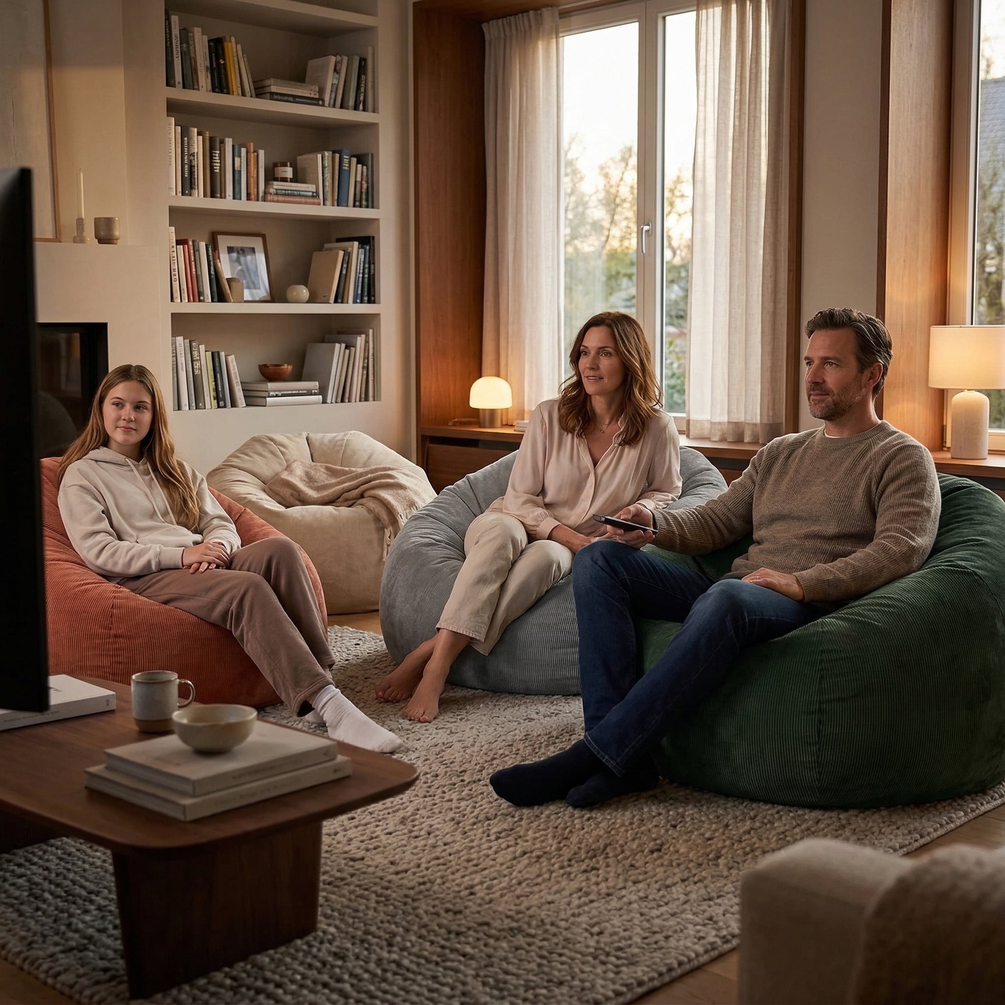 Fotoliu Puf CHIC, tip para, cu maner - Prestige Home