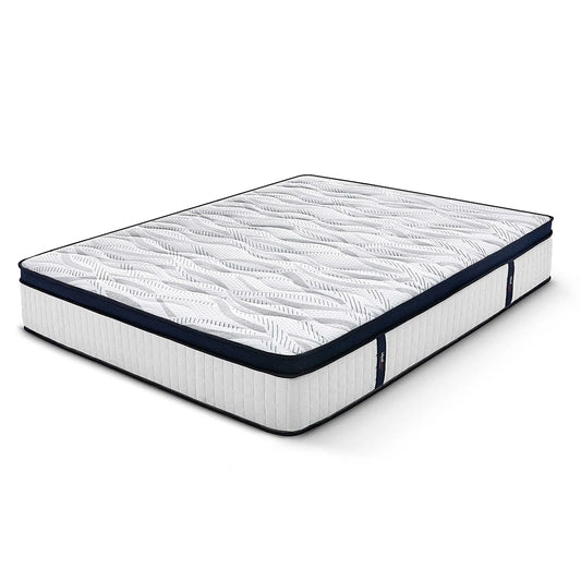 Saltea Ideal Sleep HOTEL SERIES CALIFORNIA LUX MEMORY, Arcuri Bonell, spumă poliuretanică elastică, spumă cu memorie, husă cu aerisire optimă, superortopedică, Grosime 28 cm