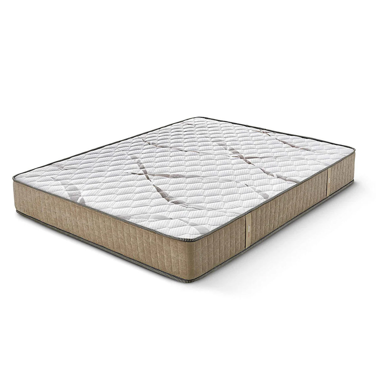 Saltea Ideal Sleep HOTEL SERIES LUX superortopedica cu spuma poliuretanica si arcuri husa cu aerisire optima Grosime 25 cm - 80x200